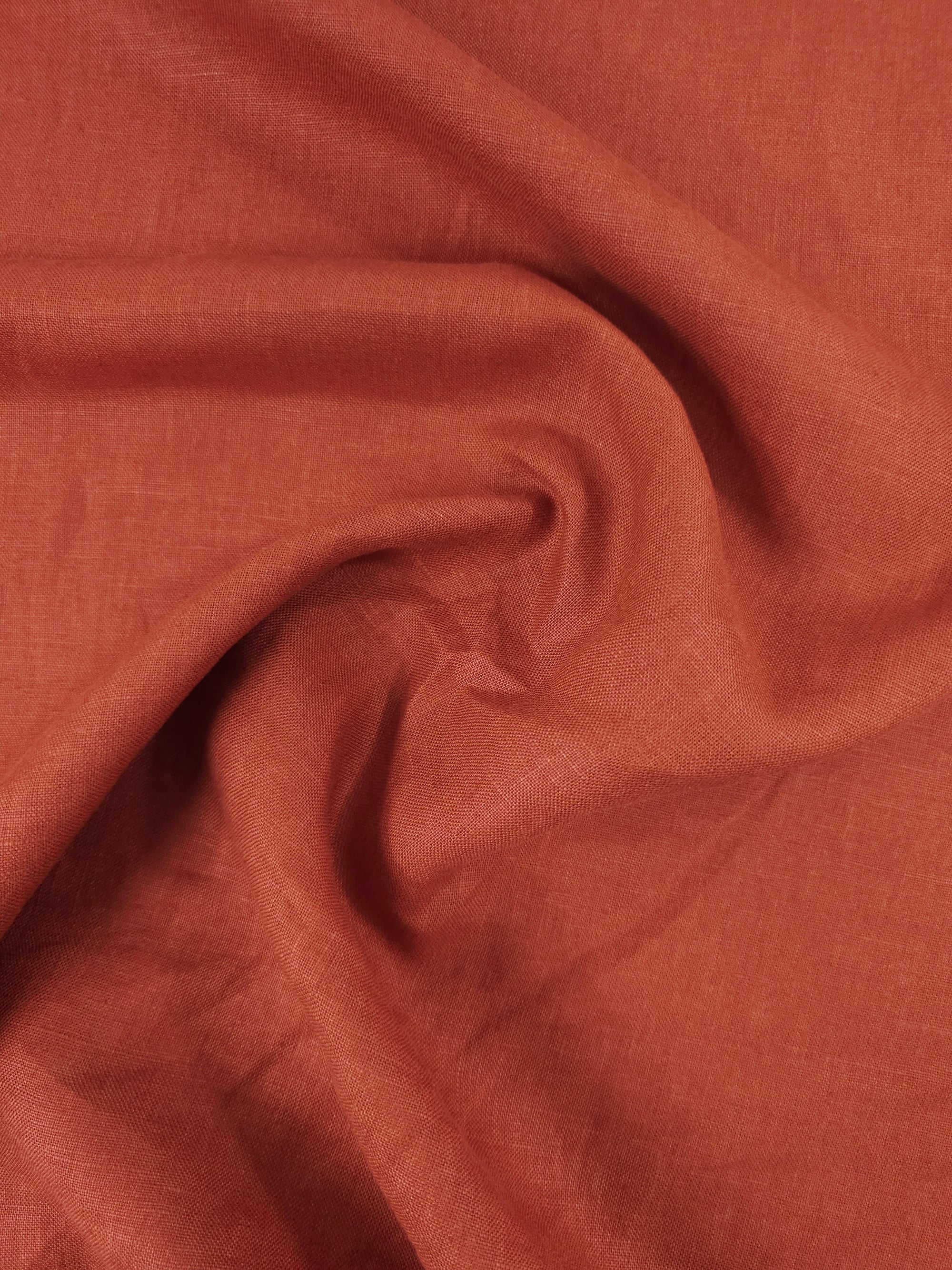 Rustic Orange 100% Linen