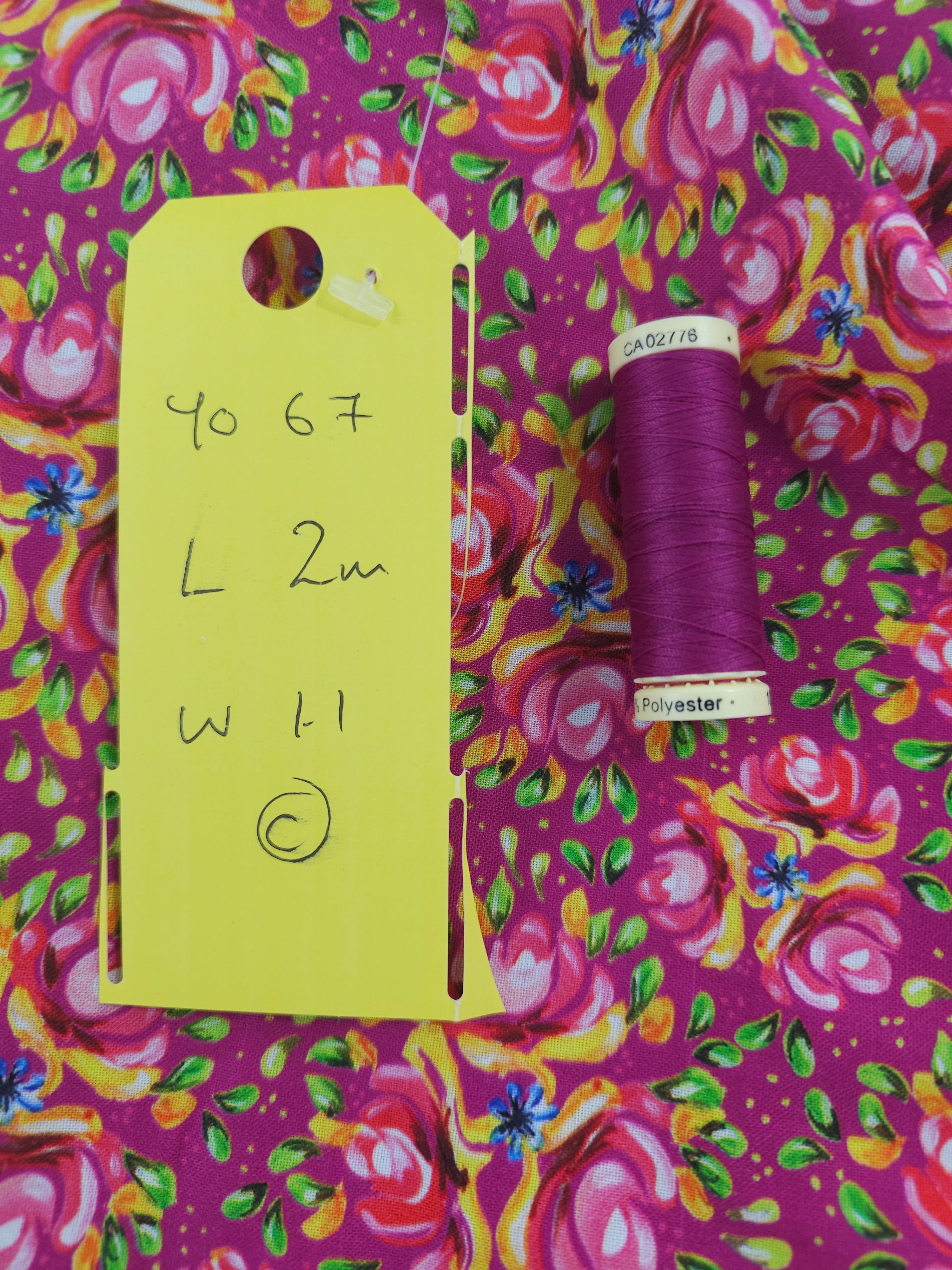 Mulberry floral Cotton- 2m piece