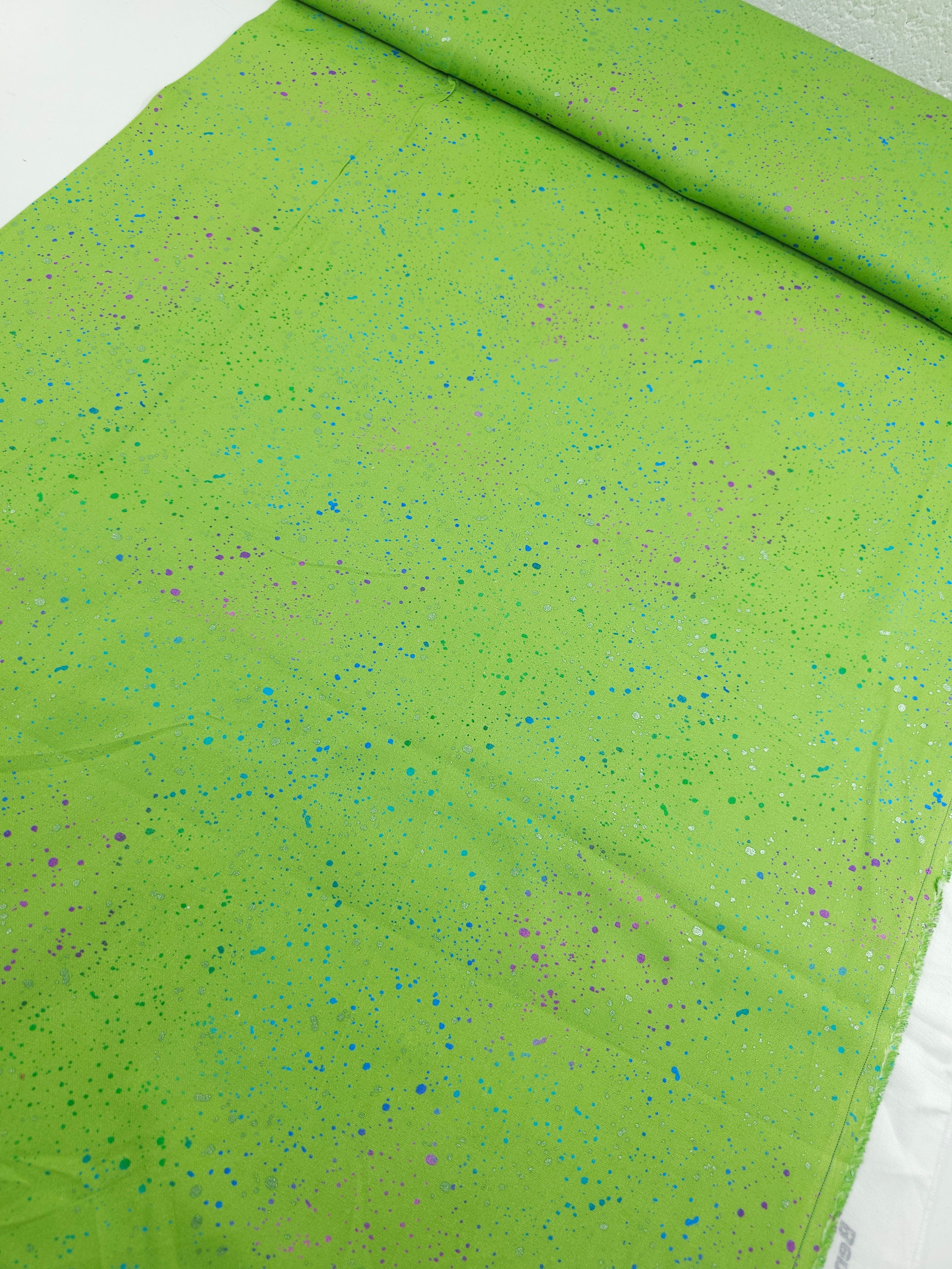 Light Green/Multi Speckle 100% Cotton - Benartex