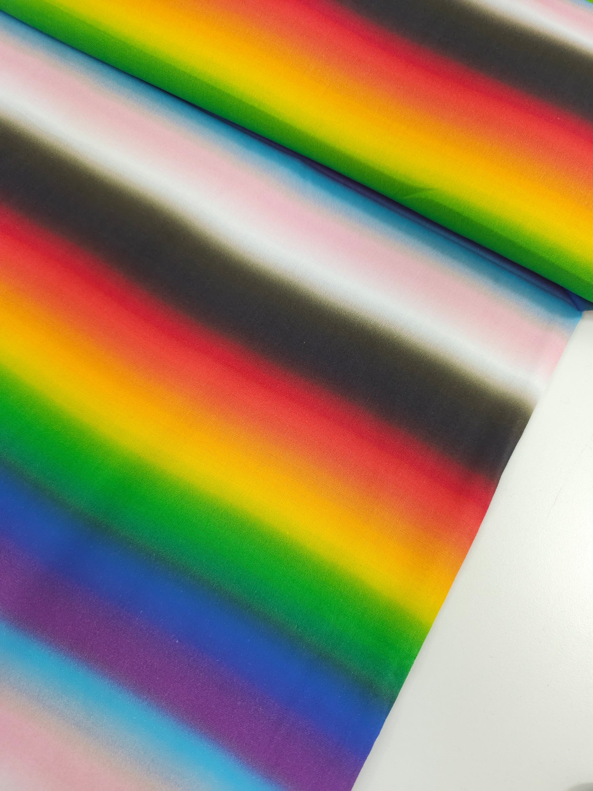 Rainbow Blur Stripe 100% Cotton - Joann