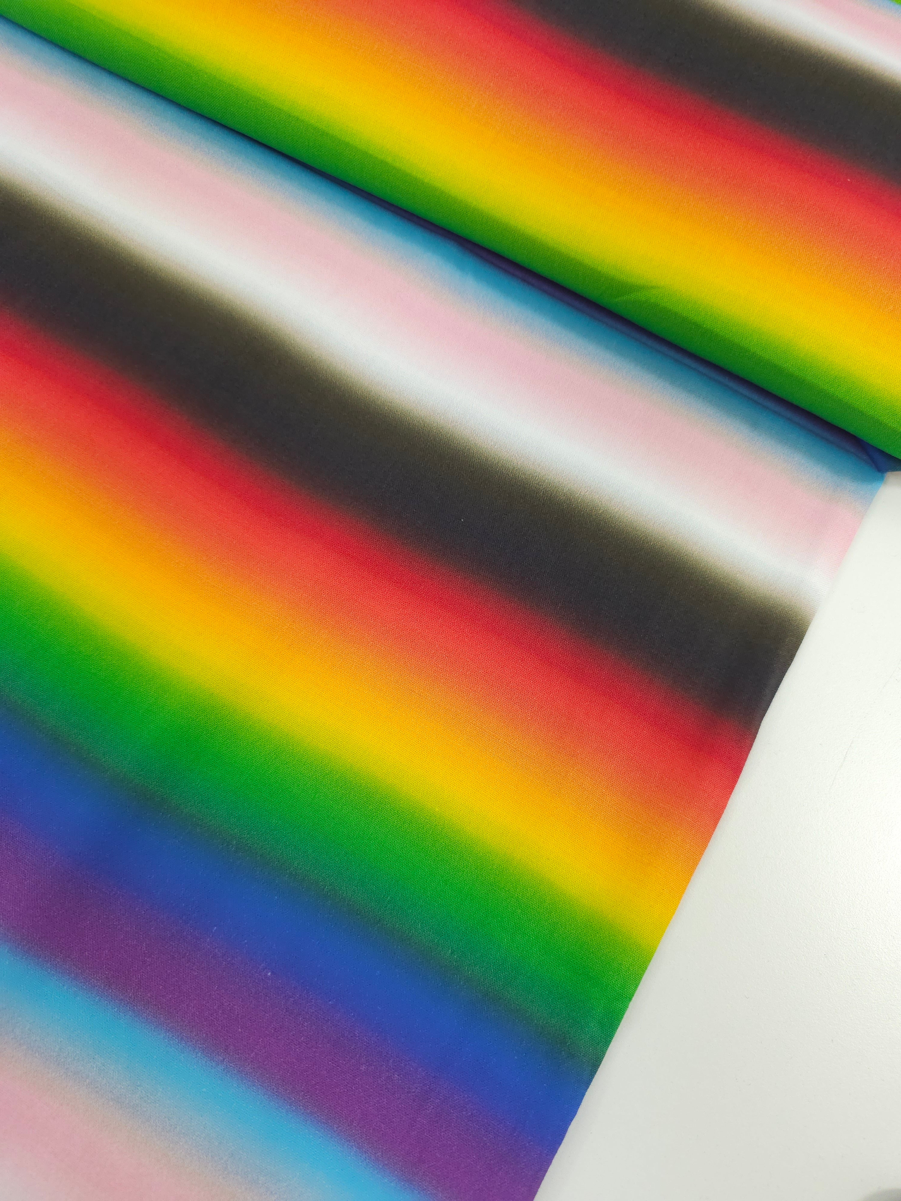 Rainbow Blur Stripe 100% Cotton - Joann
