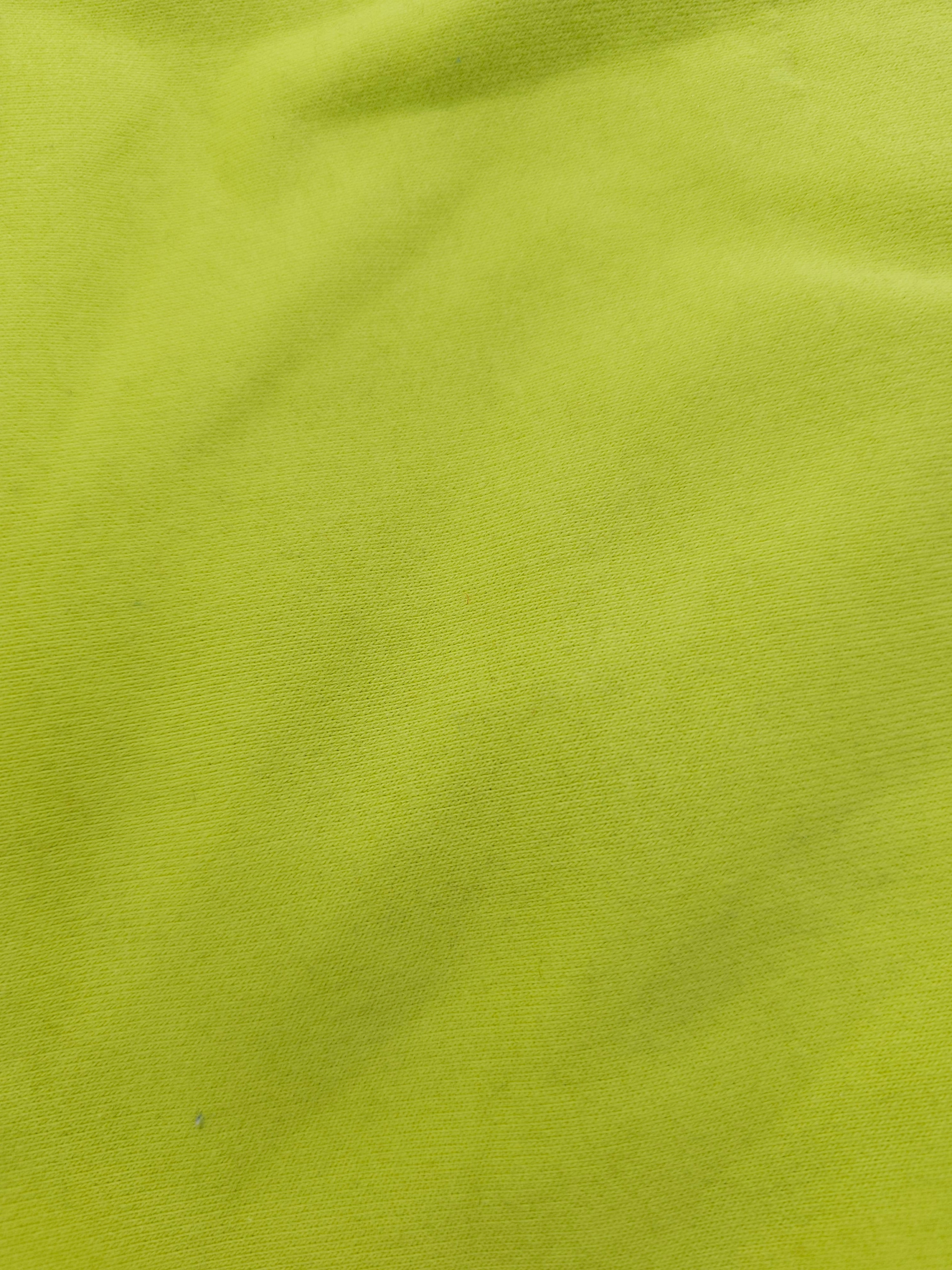 Lime loop back terry 1.3m piece