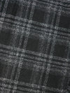 Black/White Tartan Lightweight Wool Mix