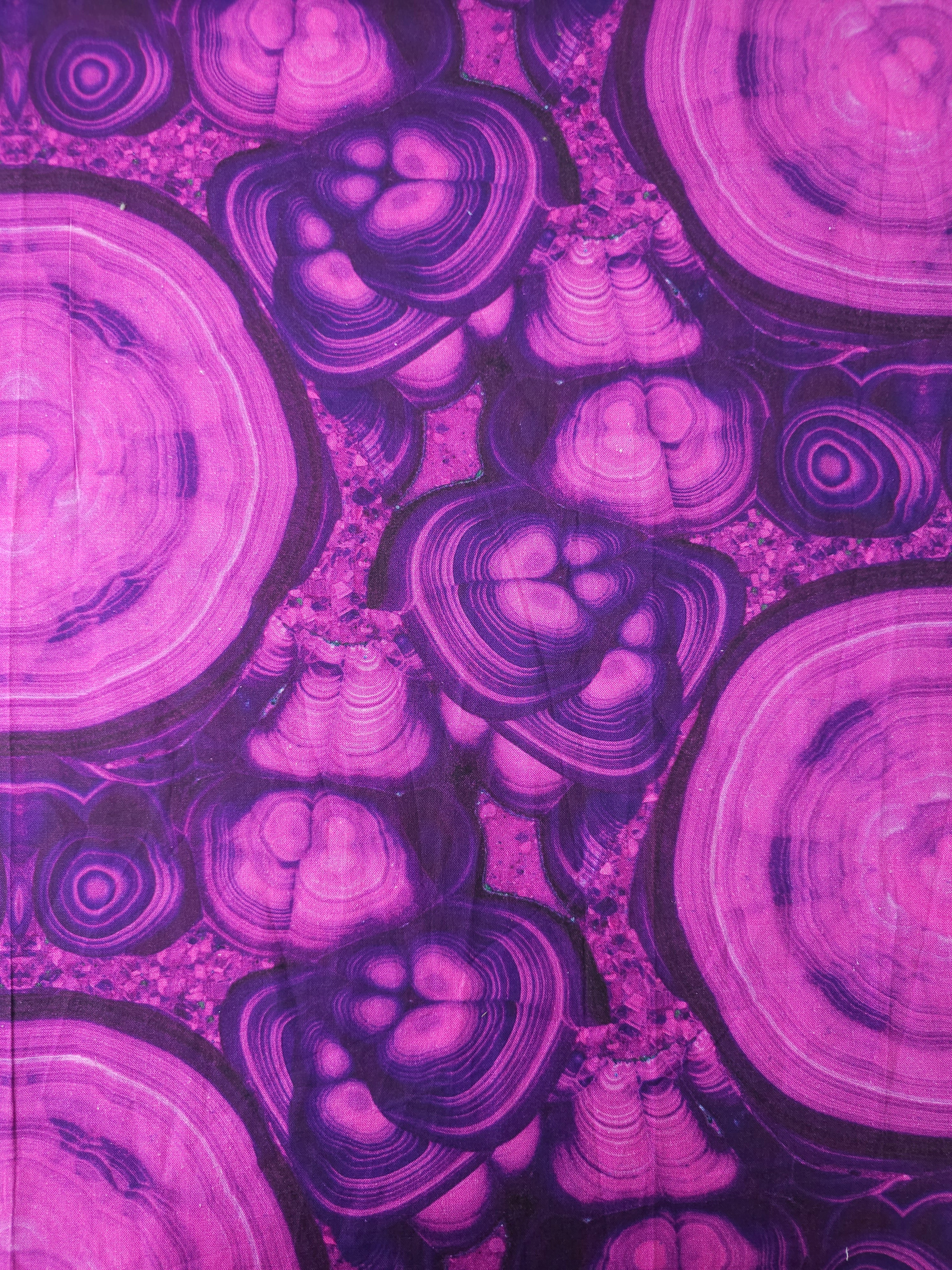 Magenta Purple Kaleidoscopic Log 100% Cotton