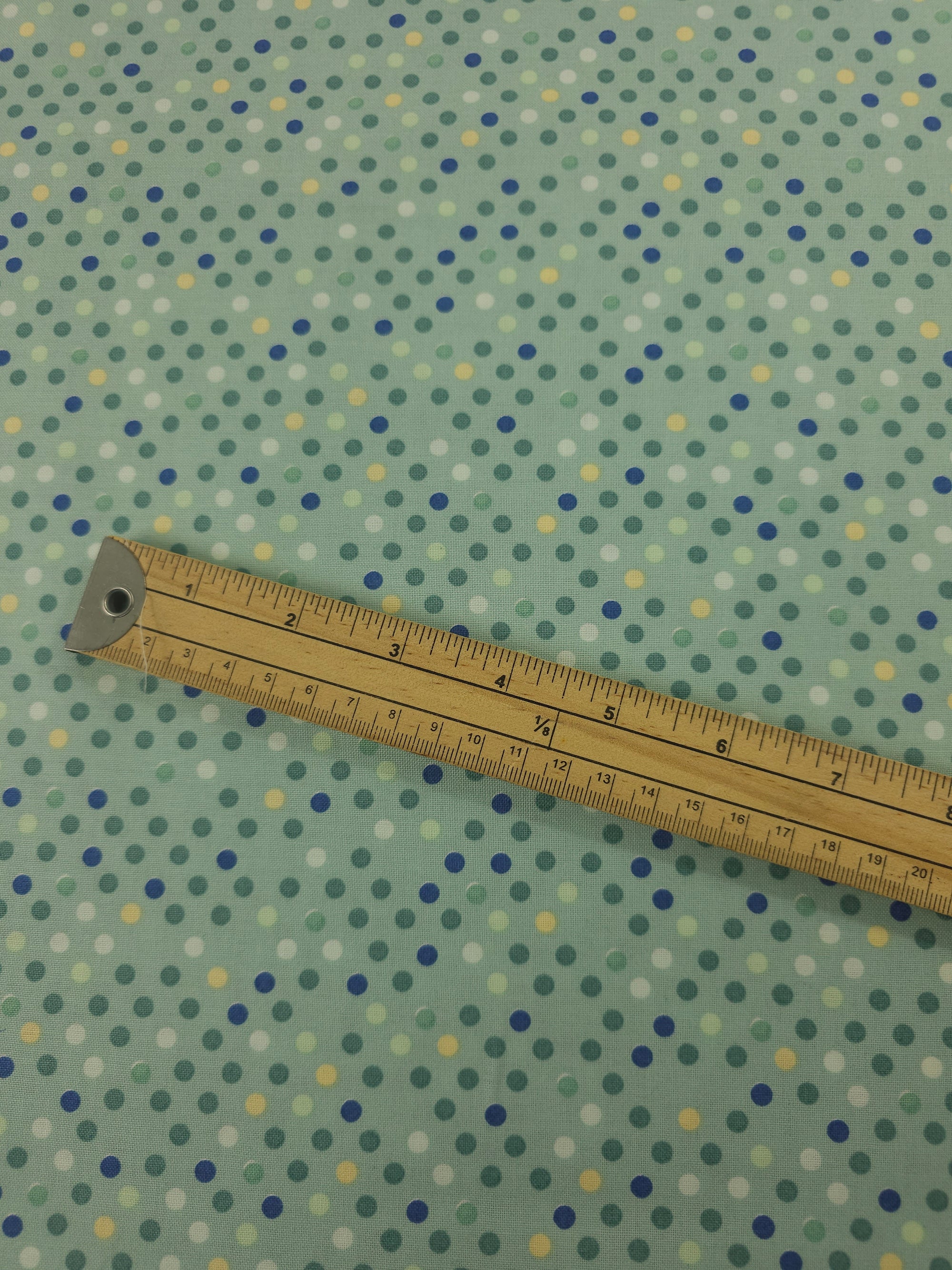 Sage Green Polka Spot 100% Cotton