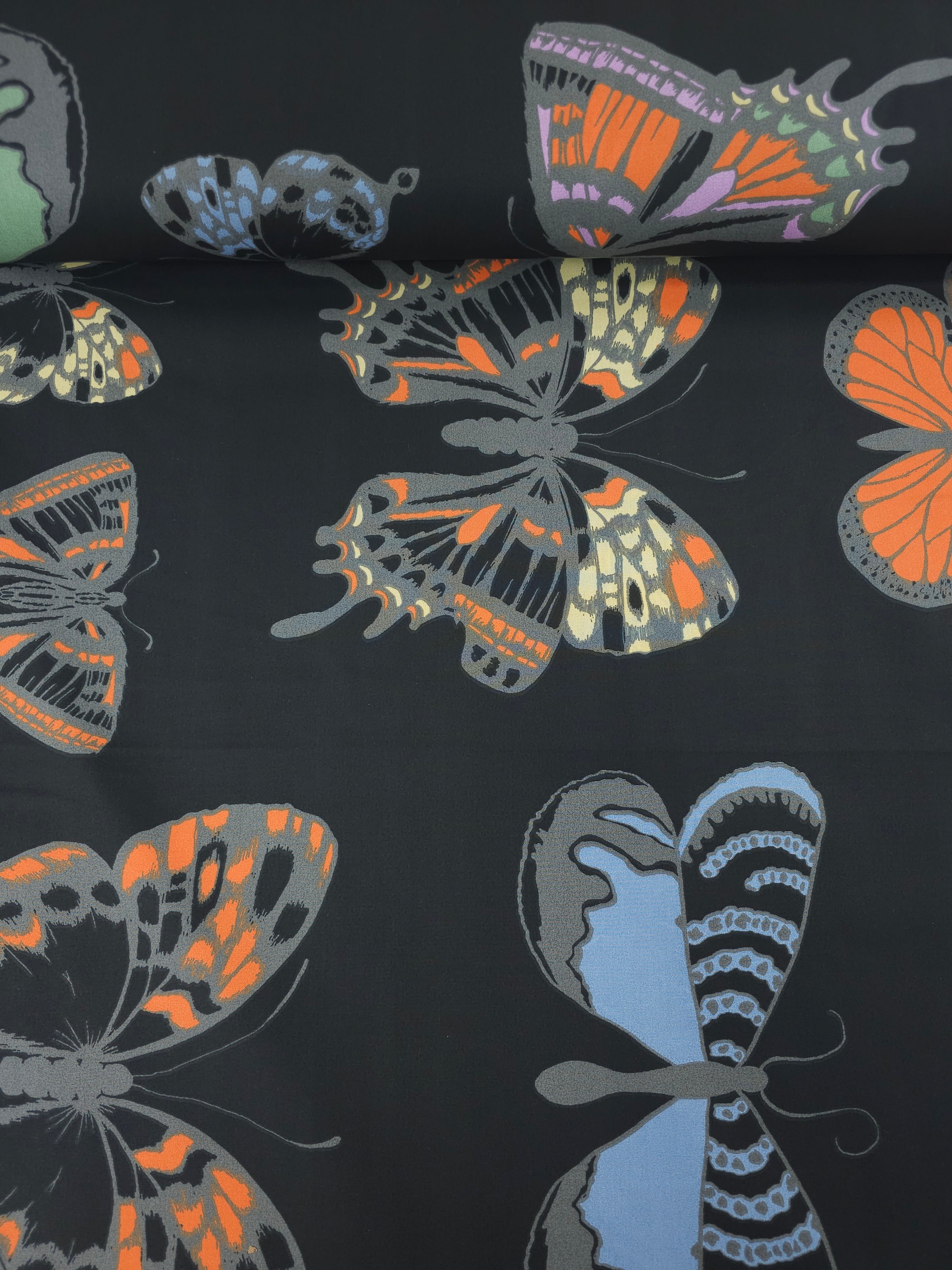 Large Butterfly Kingdom 100% Cotton 106"