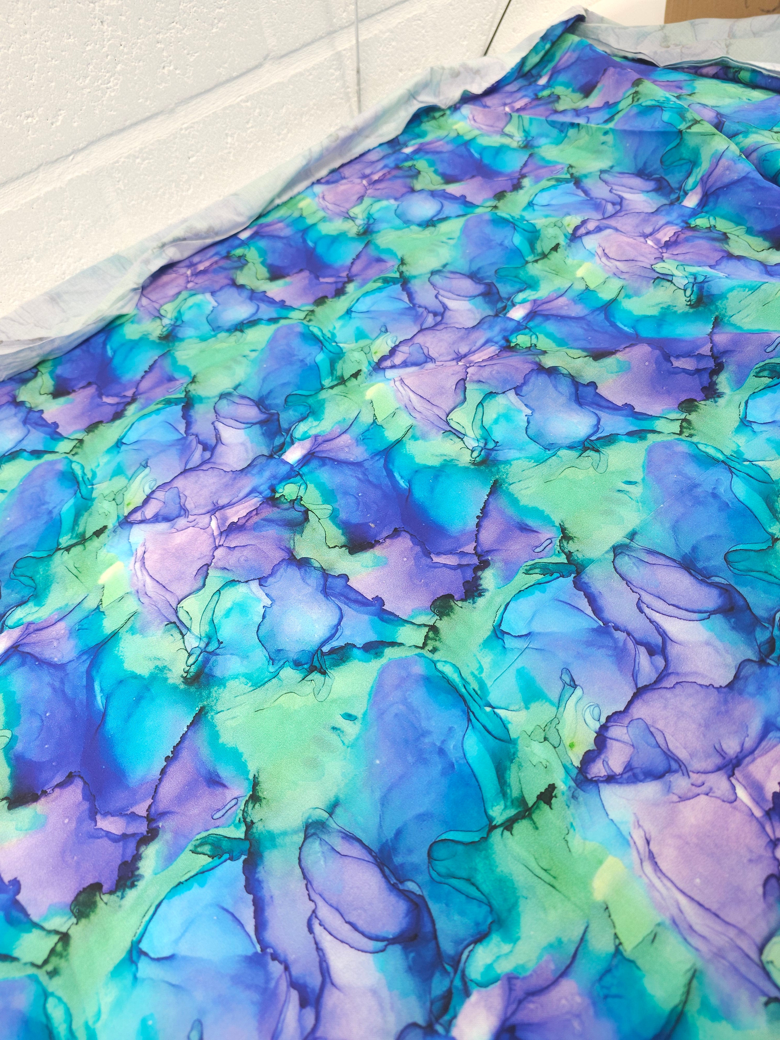 Deep oceans Cotton- 2.2m piece