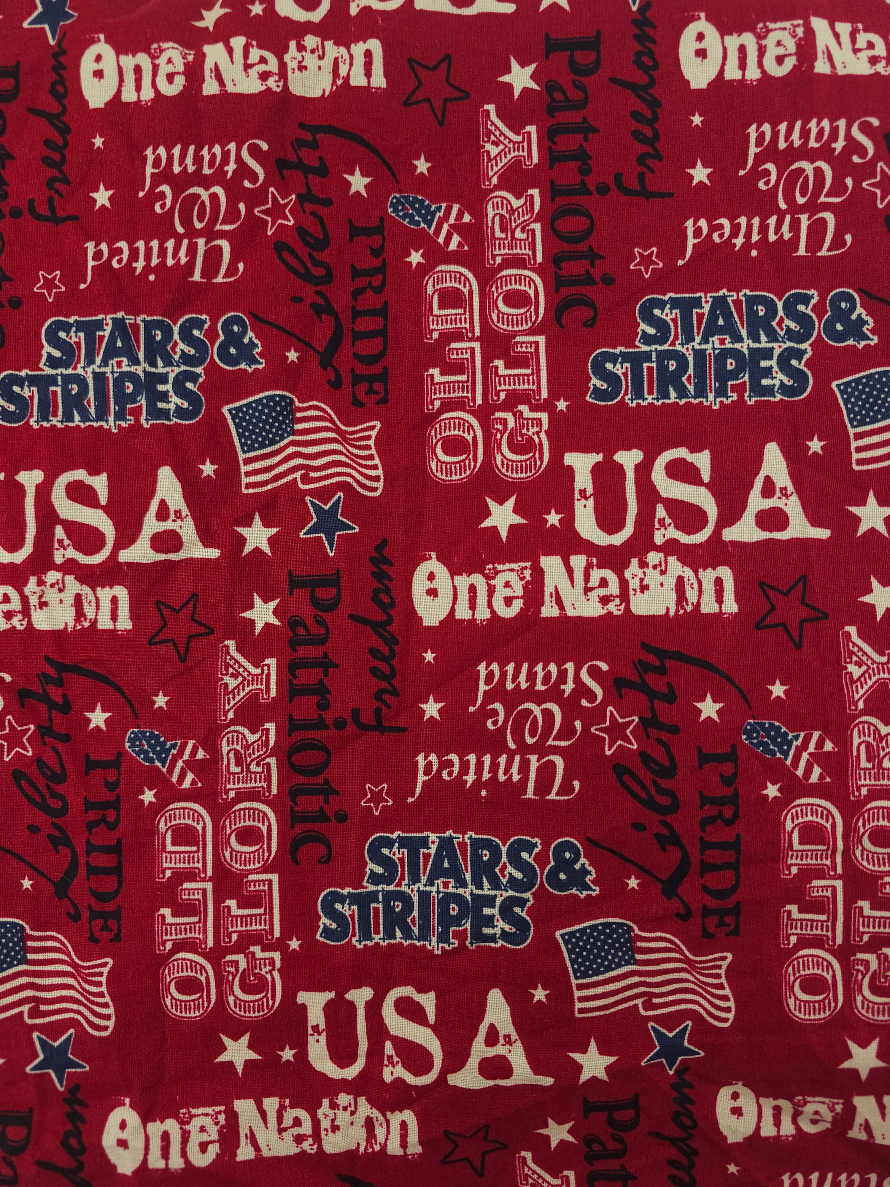 Red USA Cotton- 1.4m piece