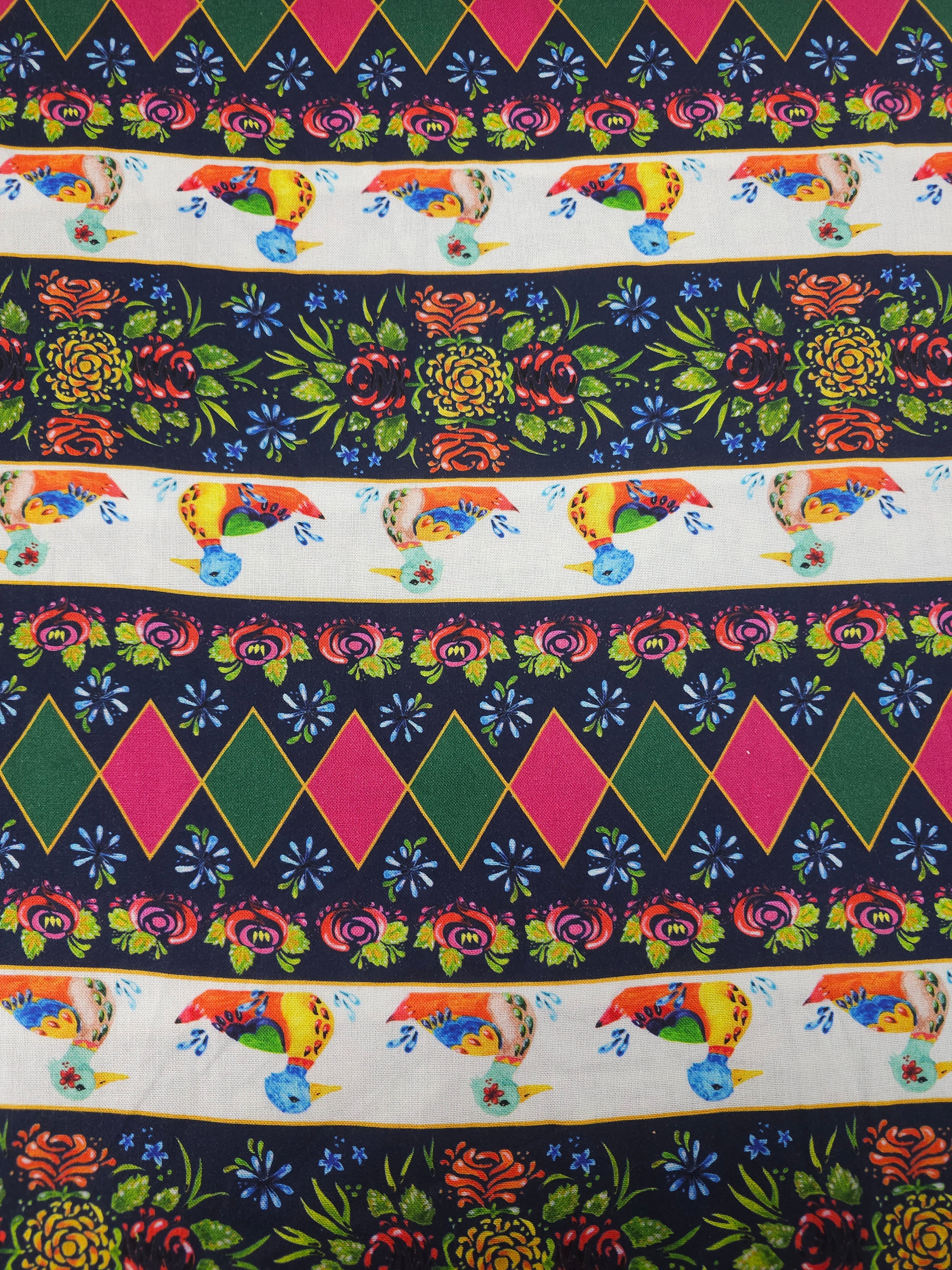 Duck Geometric Stripe 100% Cotton