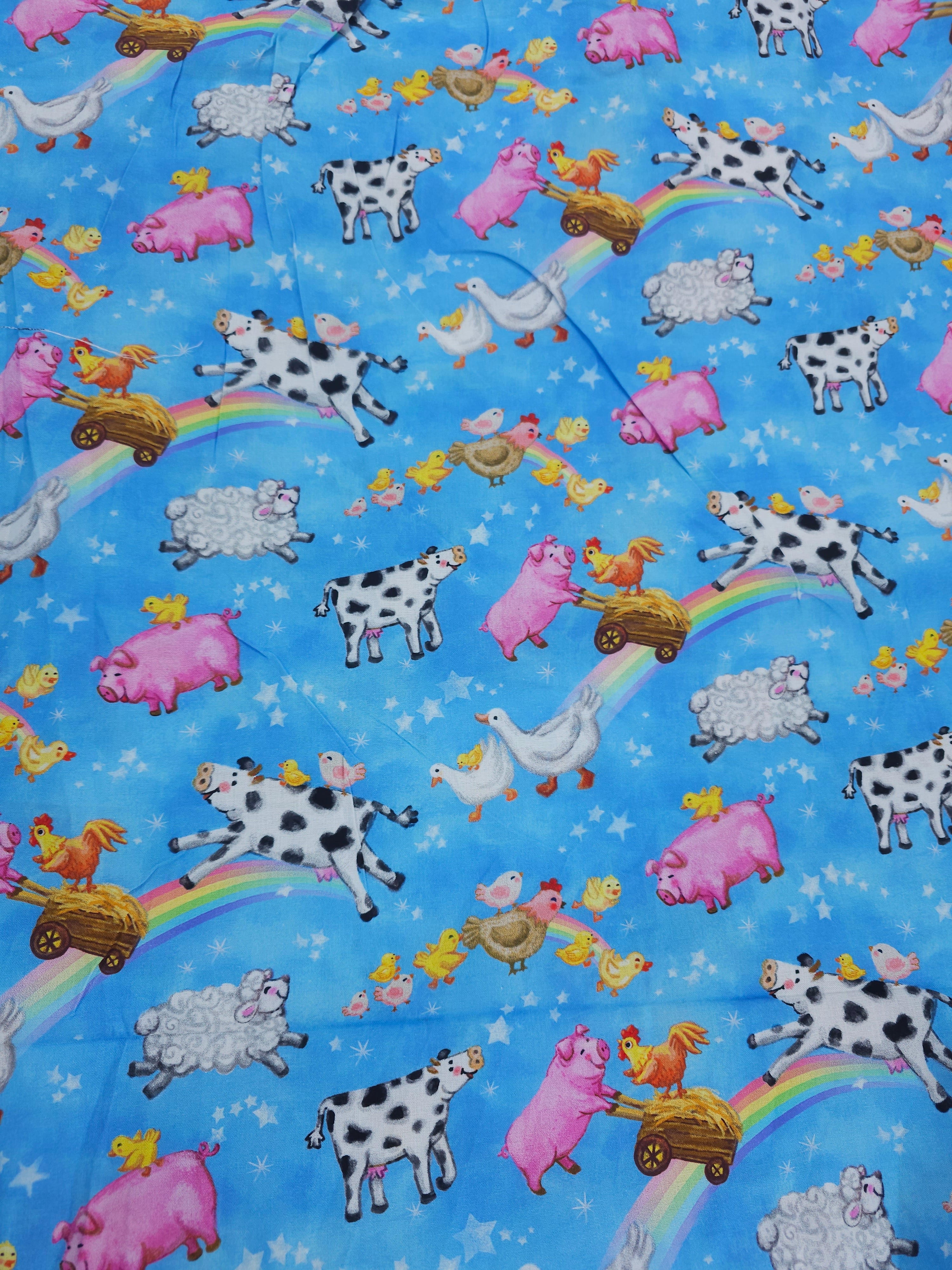 Fairytale farmyard Cotton- 3.6m piece