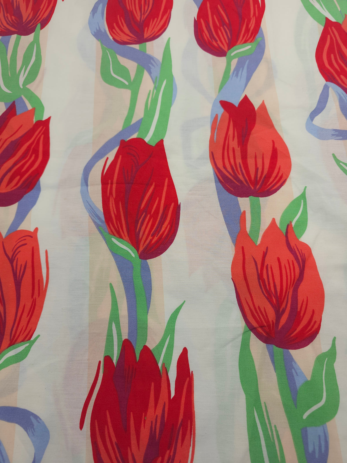 Spring tulips Cotton- 1m piece