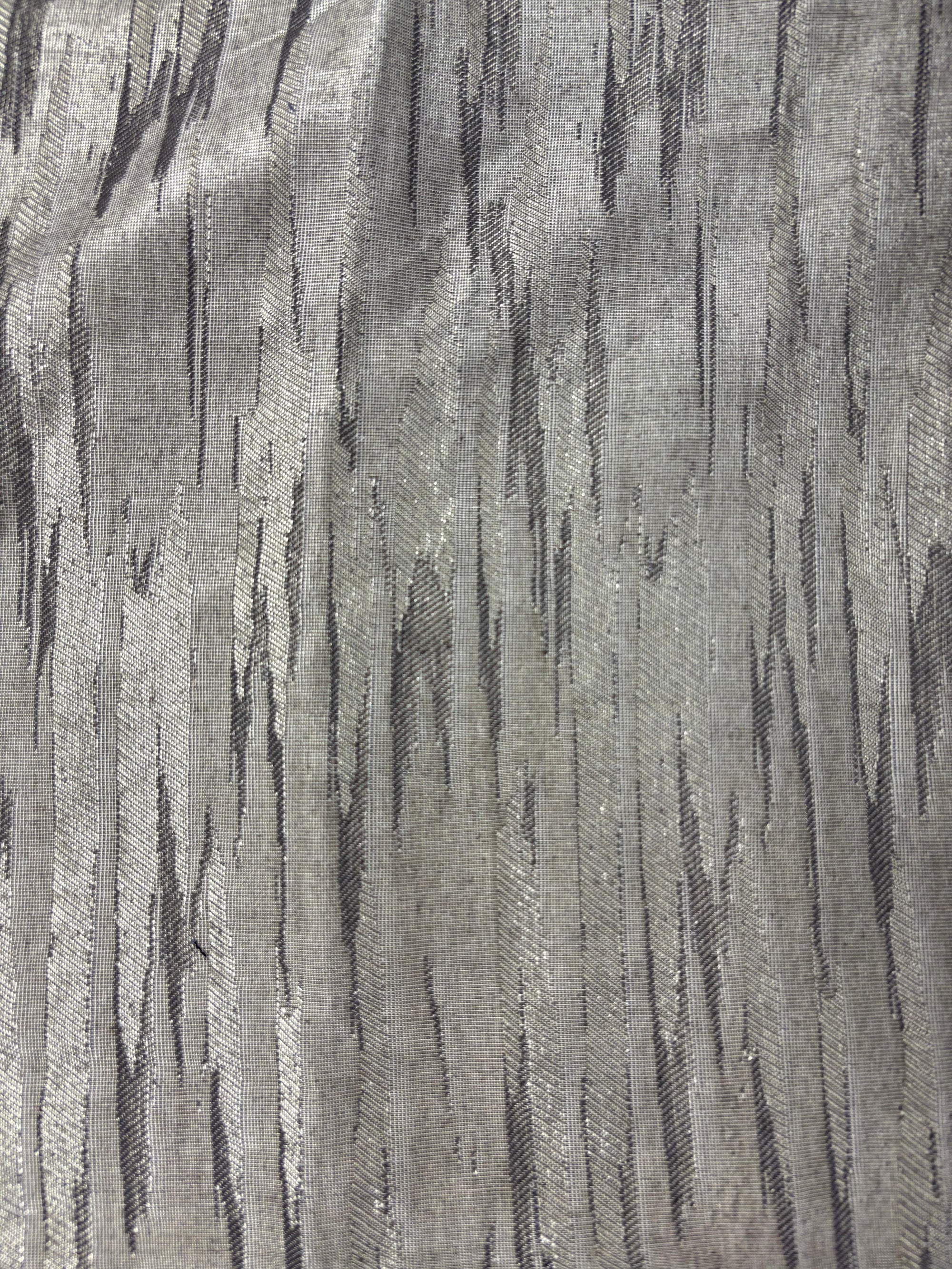 Silver Veil Striped Jacquard -4.5m Piece