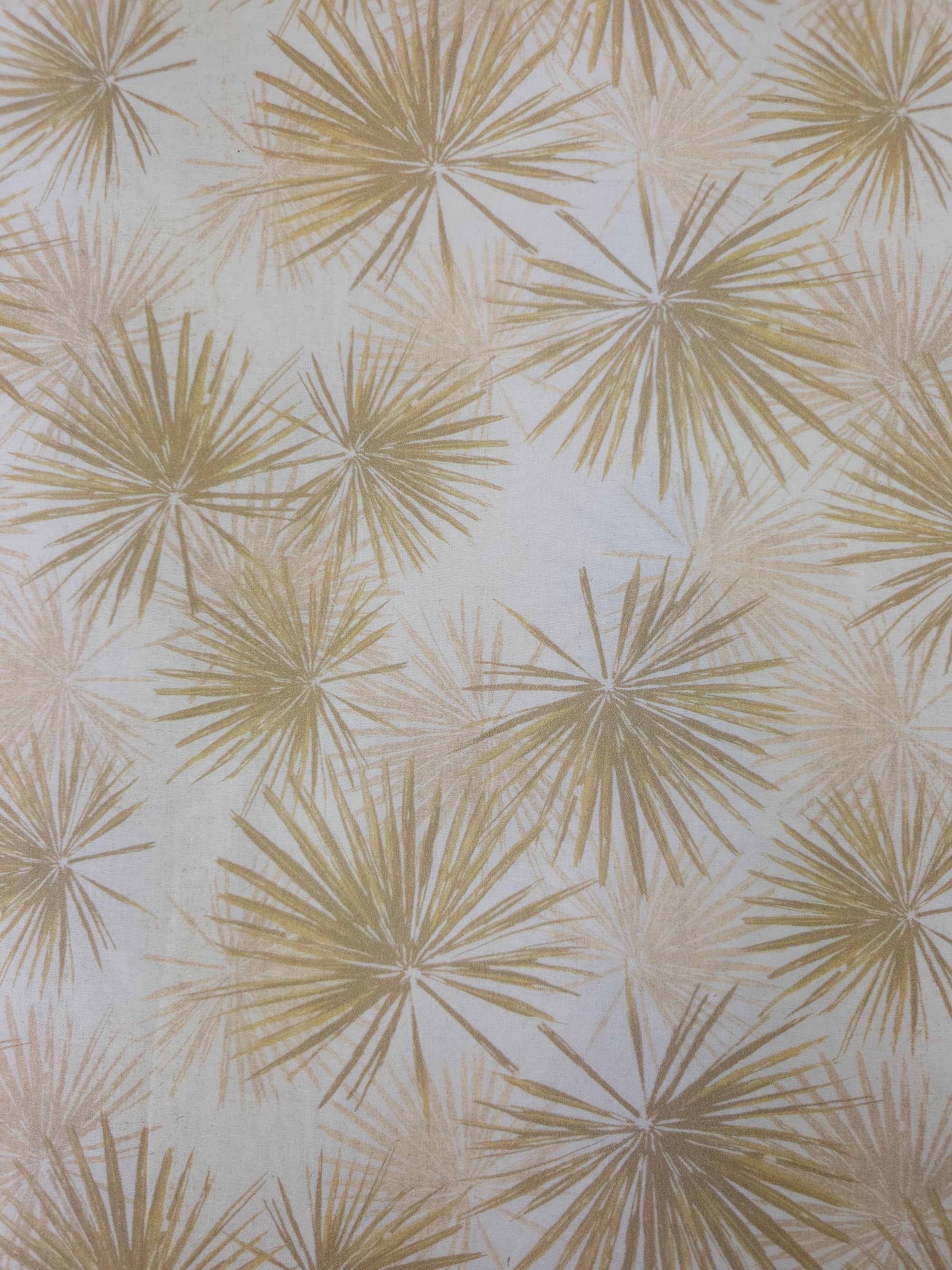 Beige Fine Palm 100% Cotton