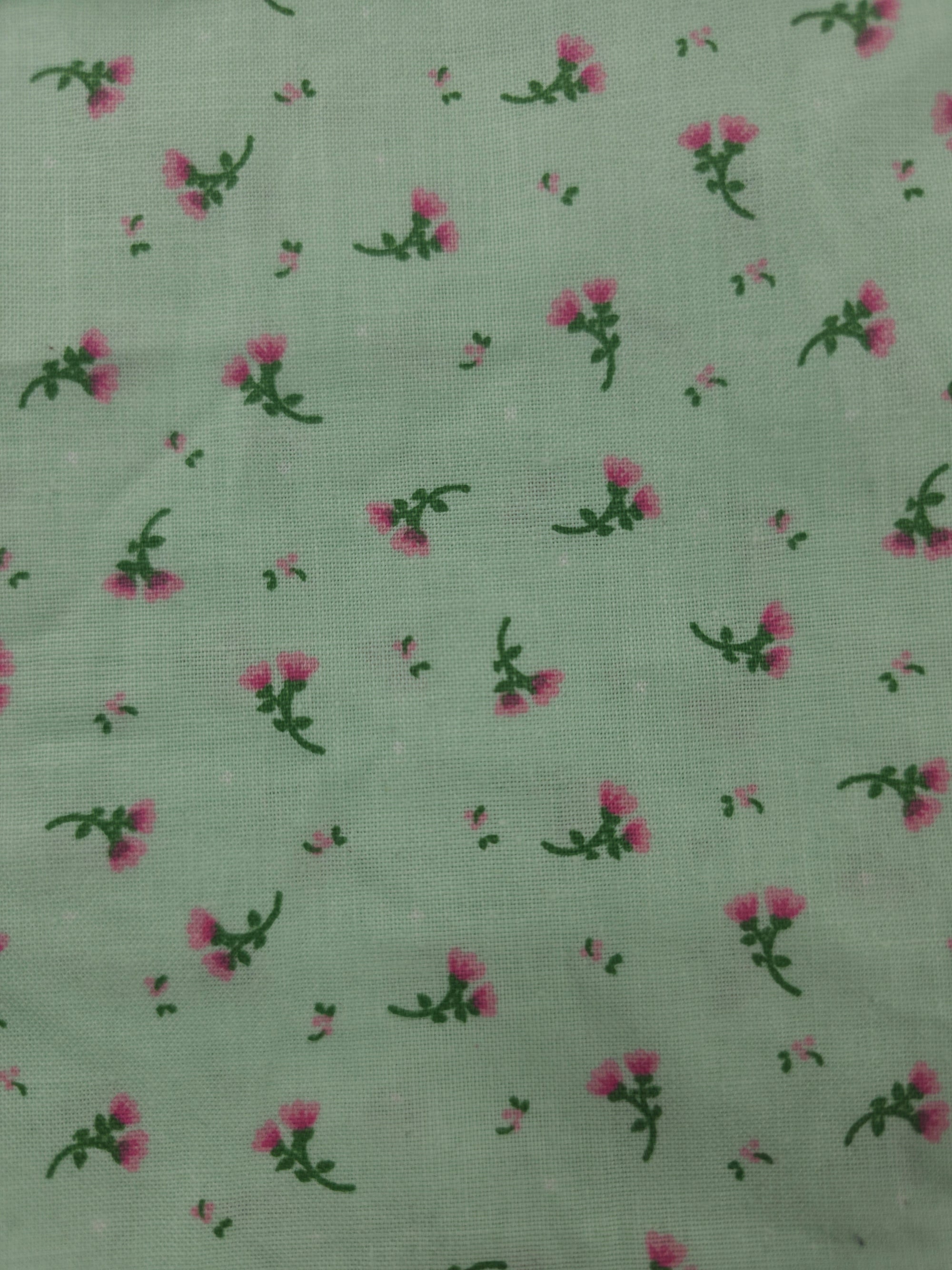 Mint flowers 100% Cotton- 1.6m