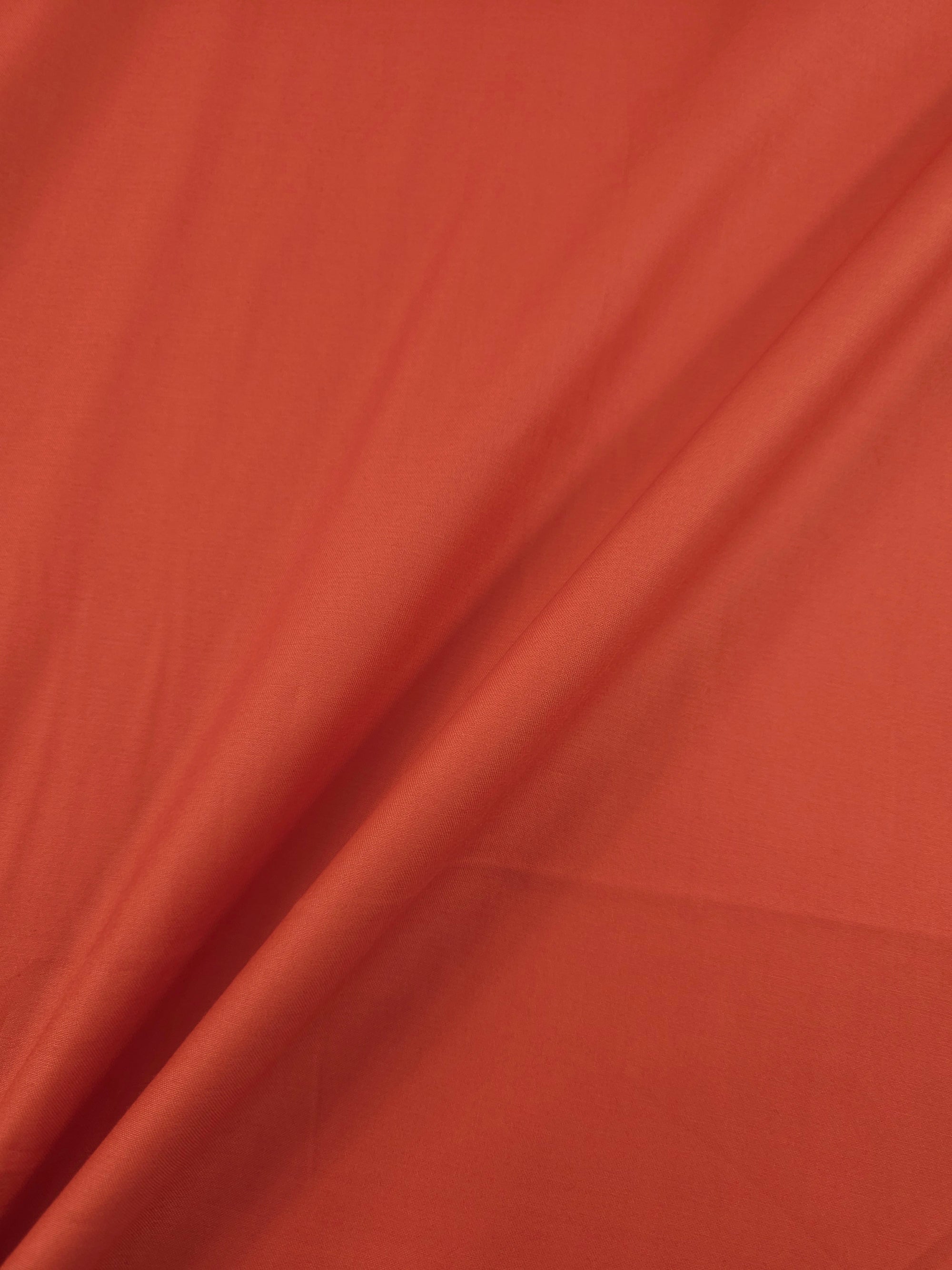 Orangey Red 100% Cotton