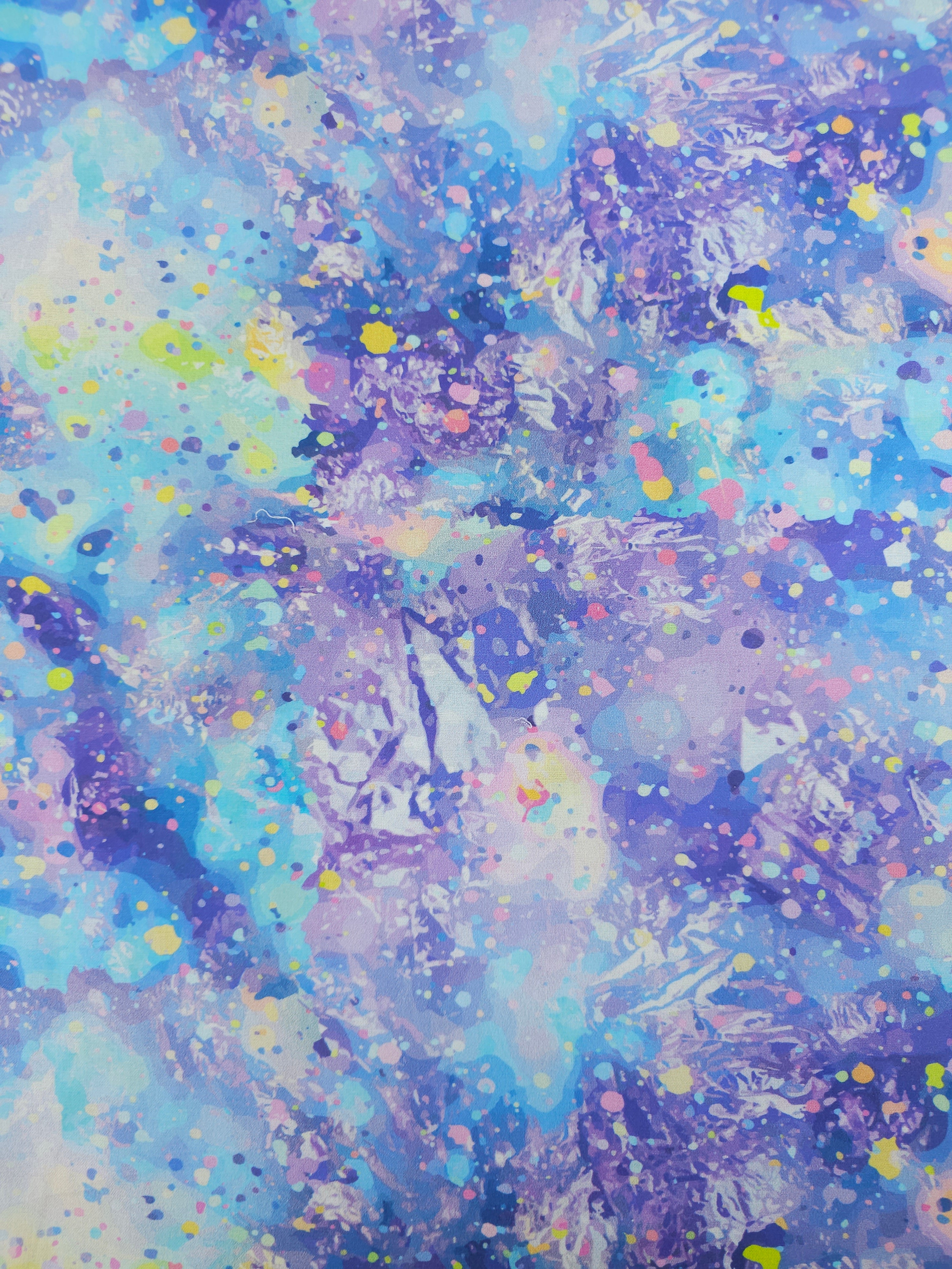 Purple/Blue Speckle Marble 100% Cotton - Joann