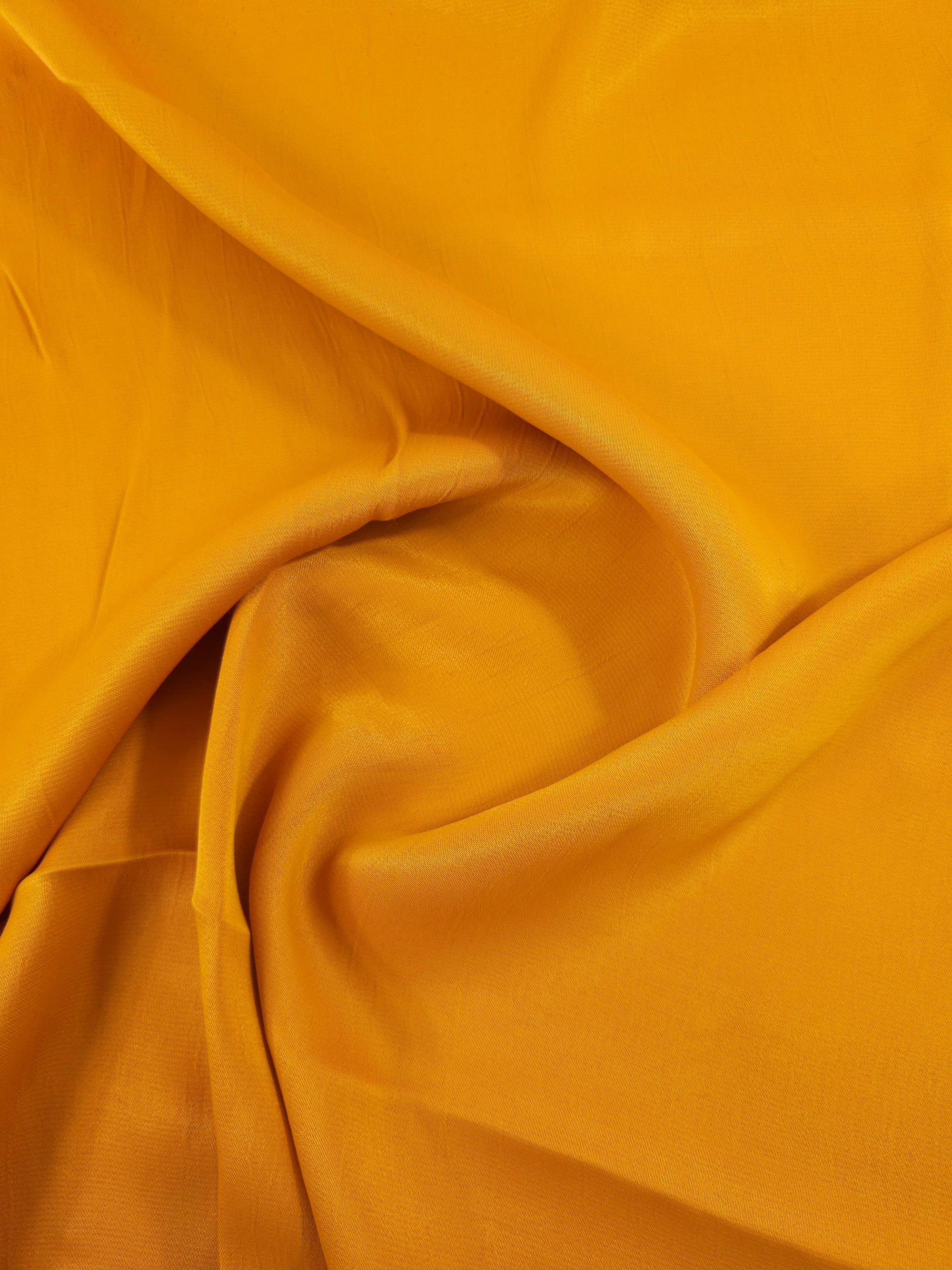 Antique Yellow Gold Crepe Backed Viscose Satin