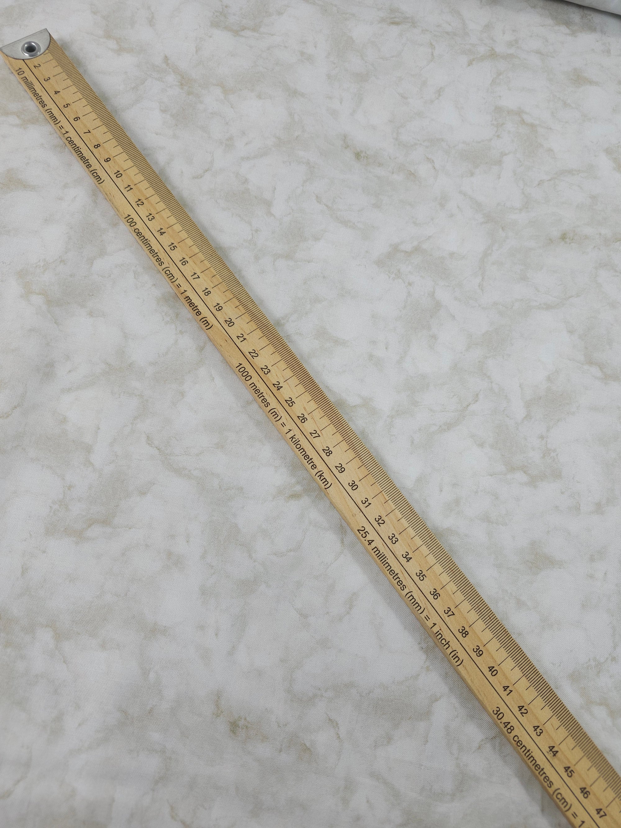 White Smokey Marble 100% Cotton