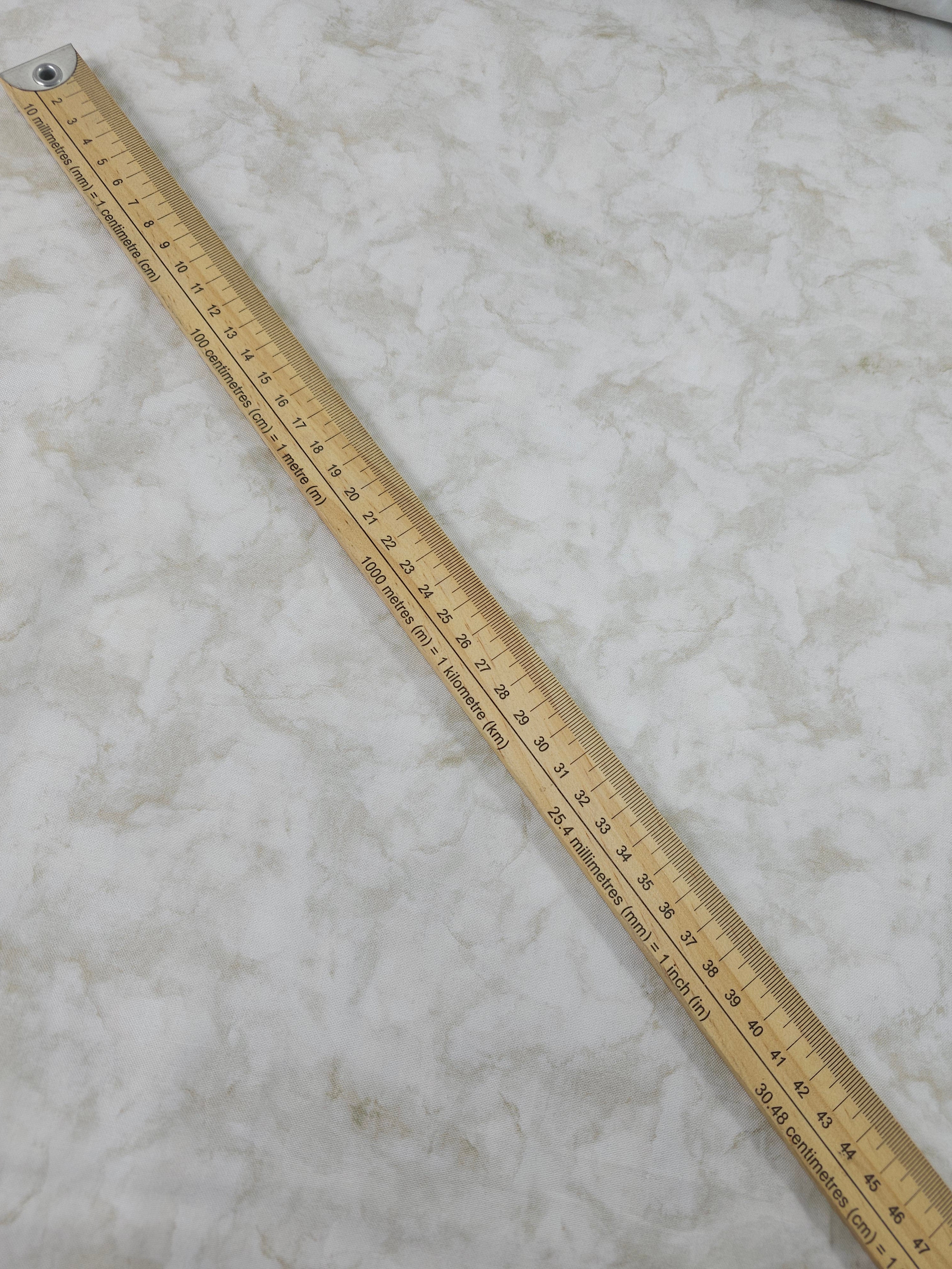 White Smokey Marble 100% Cotton