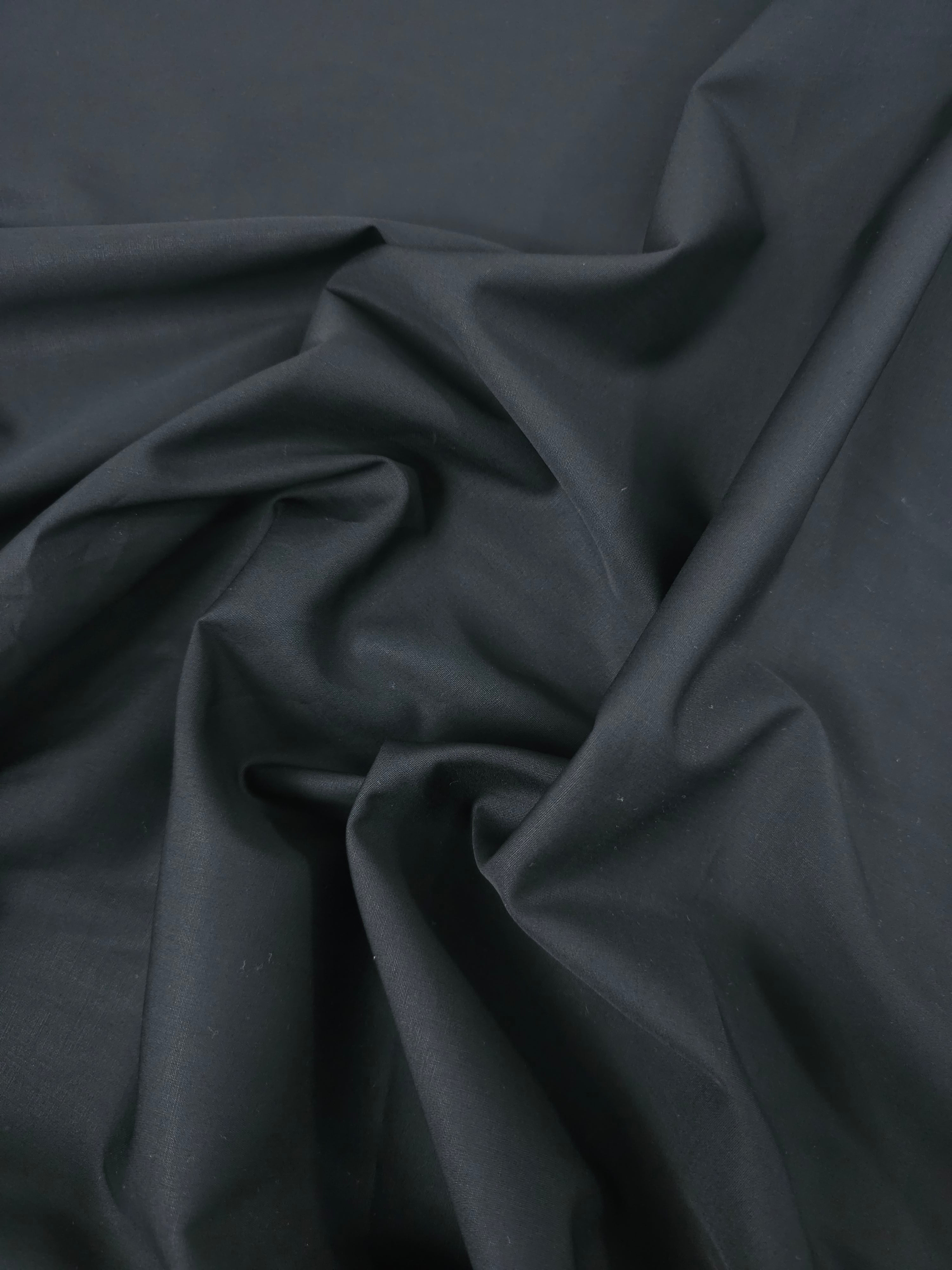 Black Cotton Poplin