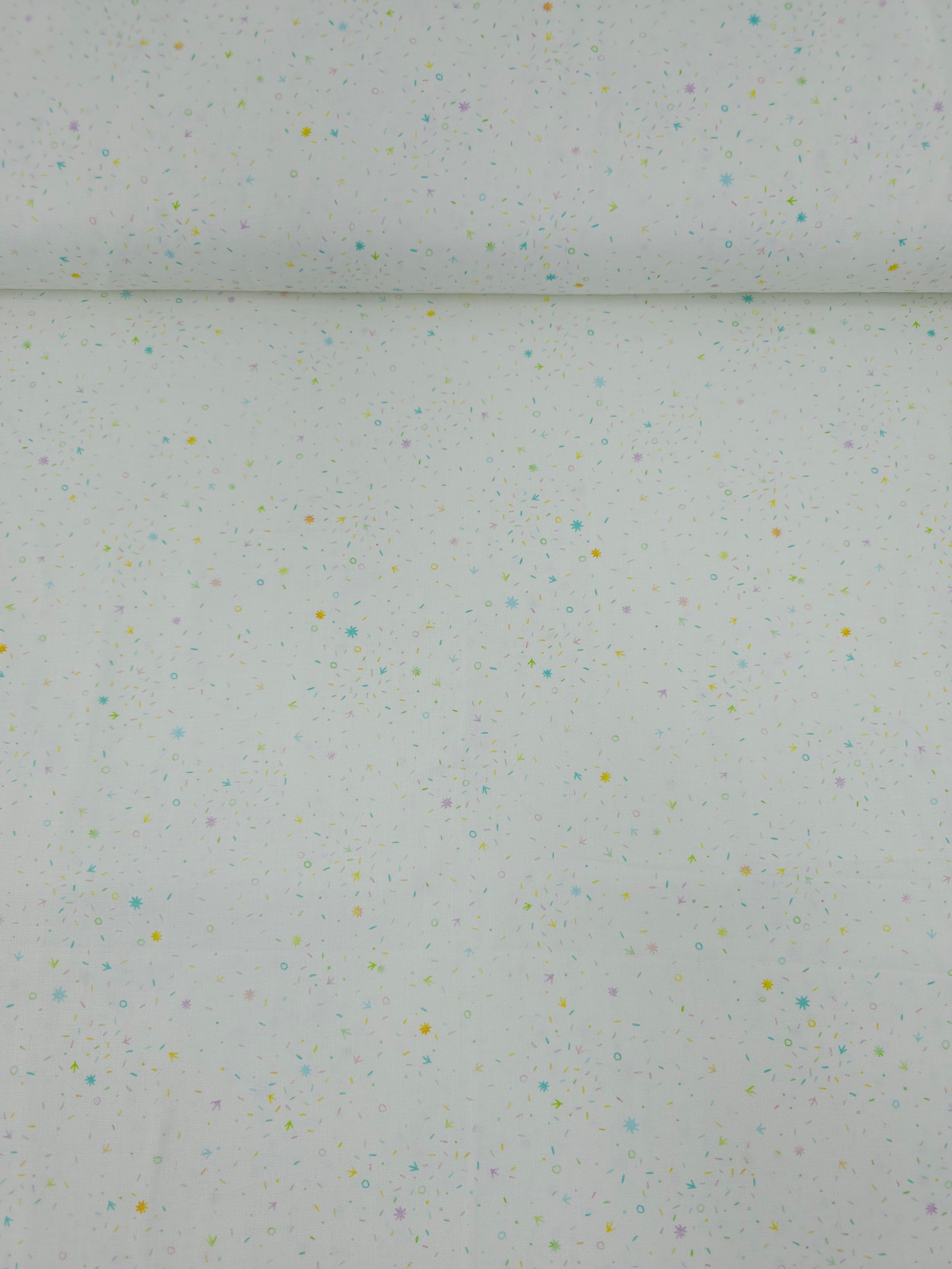Multicolour Pastel Confetti 100% Cotton 114” *EXTRA WIDE*