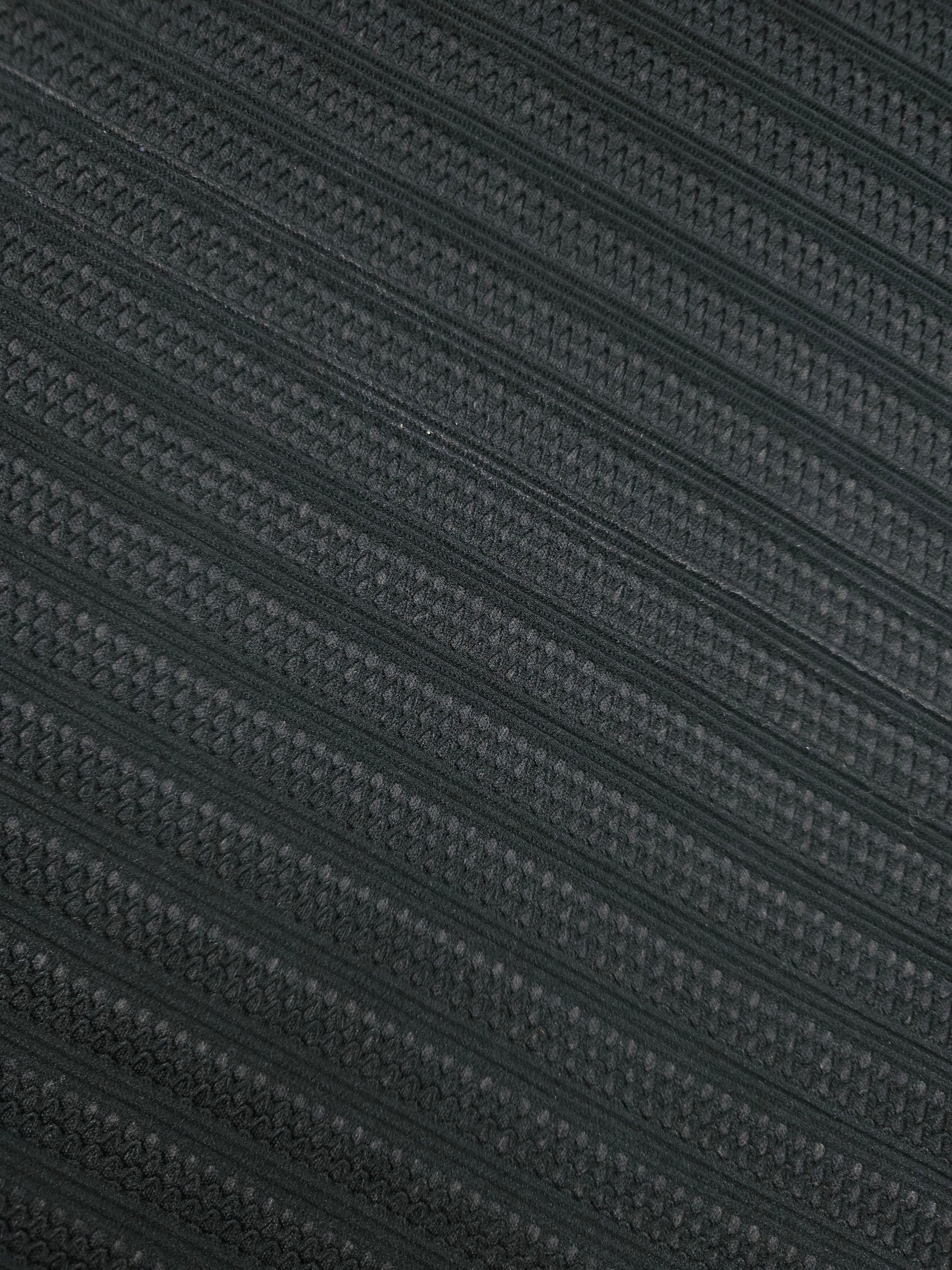 Black Bonded Lace Stripe Scuba