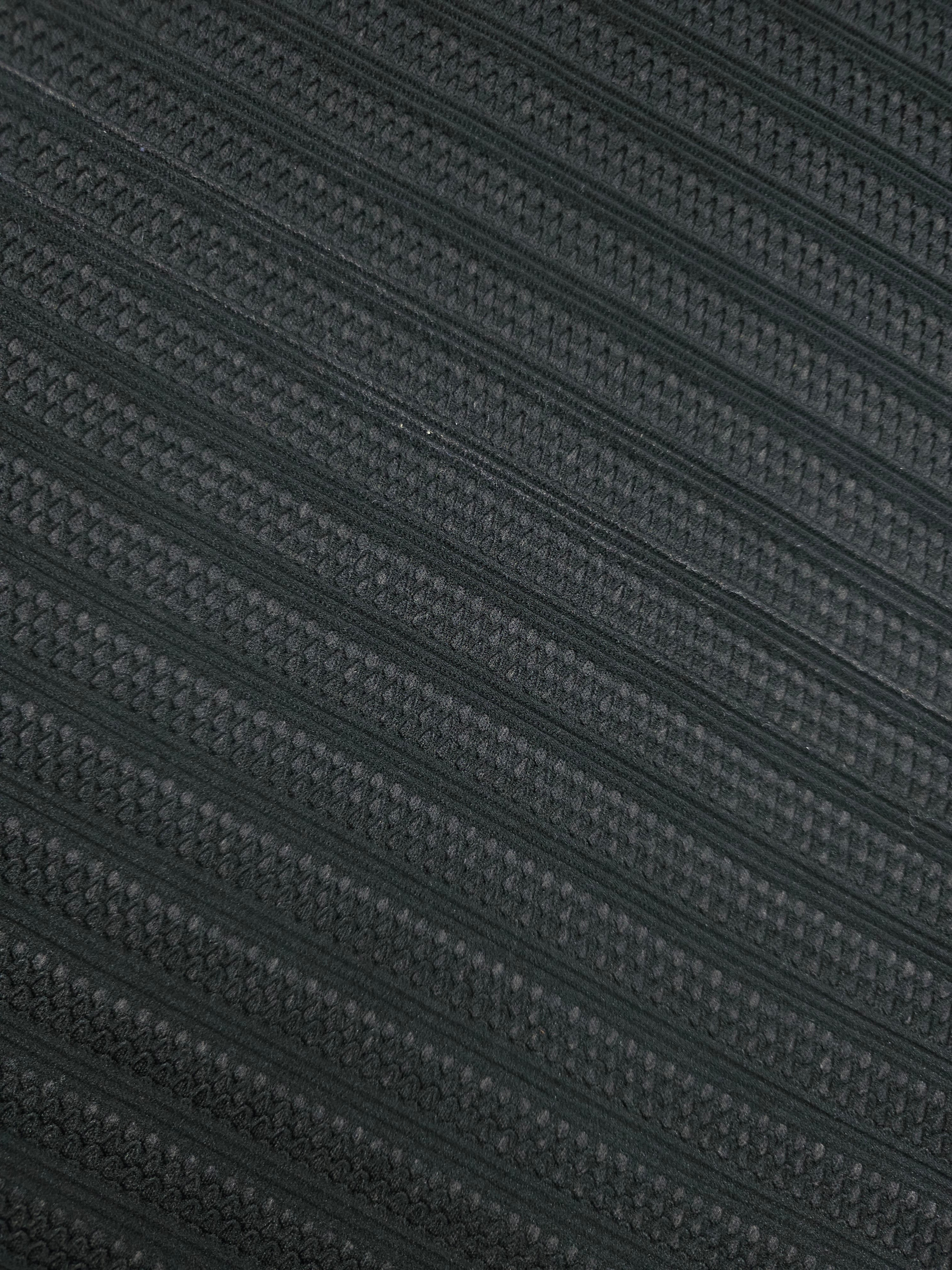 Black Bonded Lace Stripe Scuba