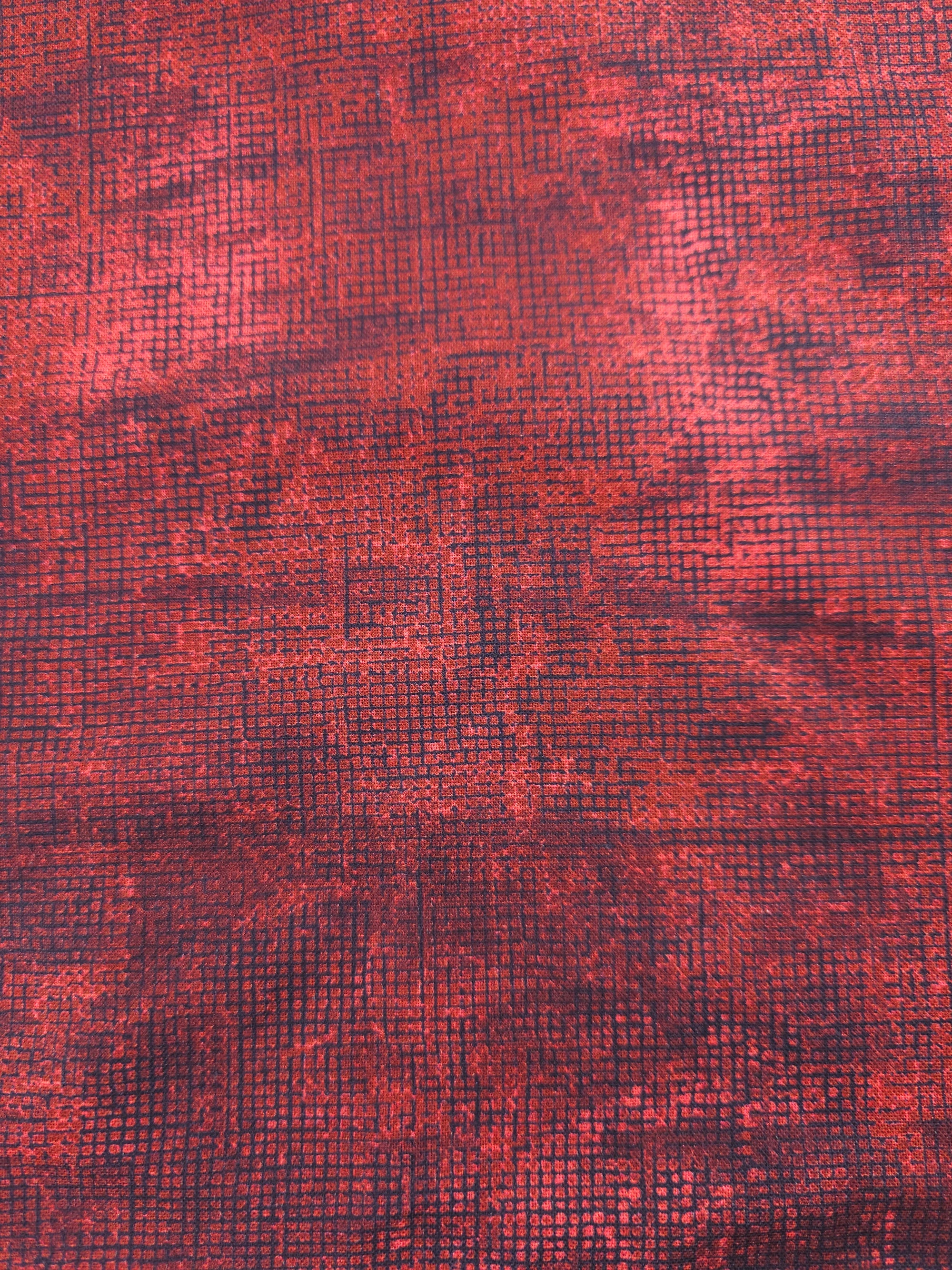 Distressed Maroon Cotton - 1.8m Piece