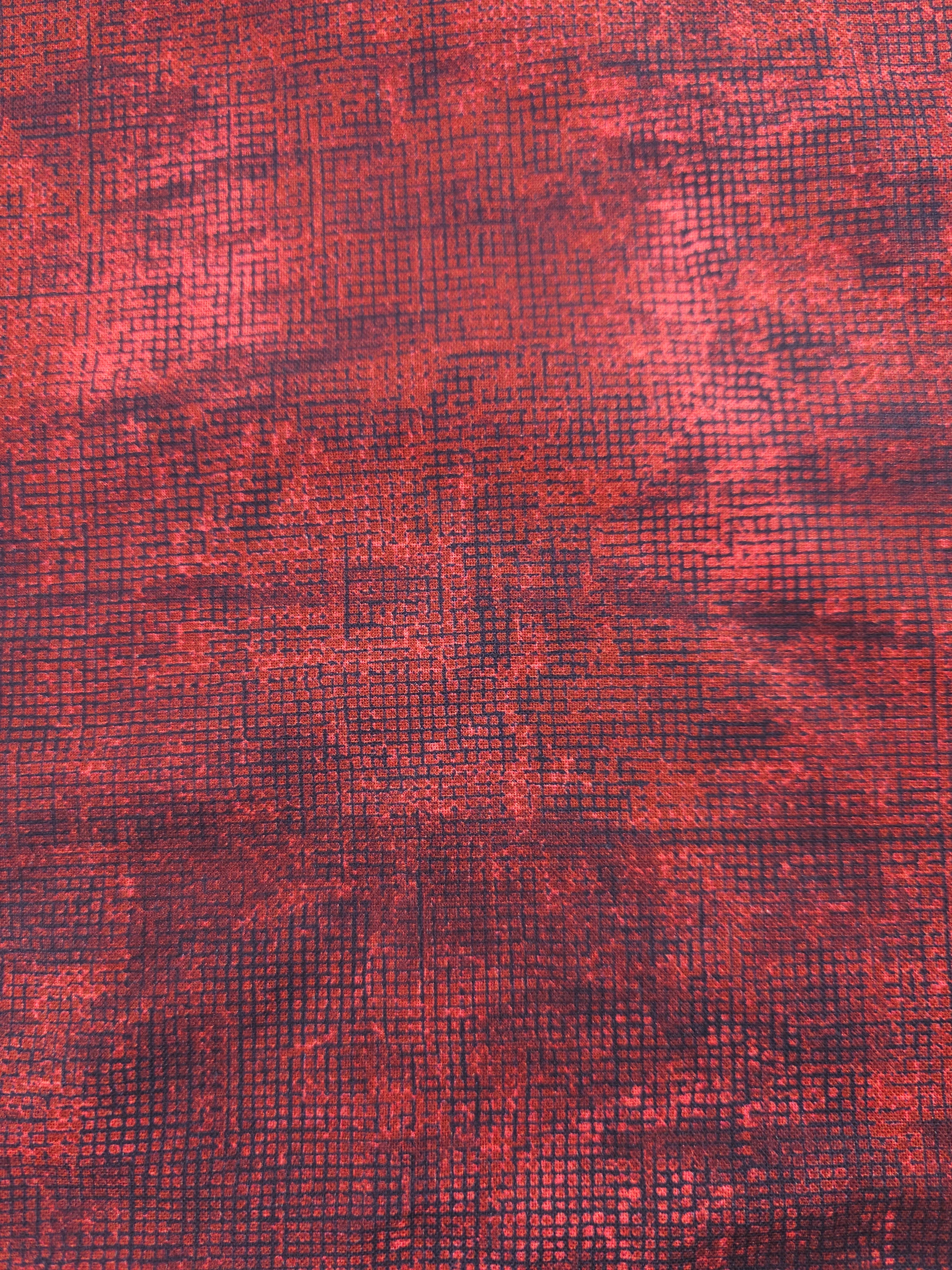 Distressed Maroon Cotton - 1.8m Piece