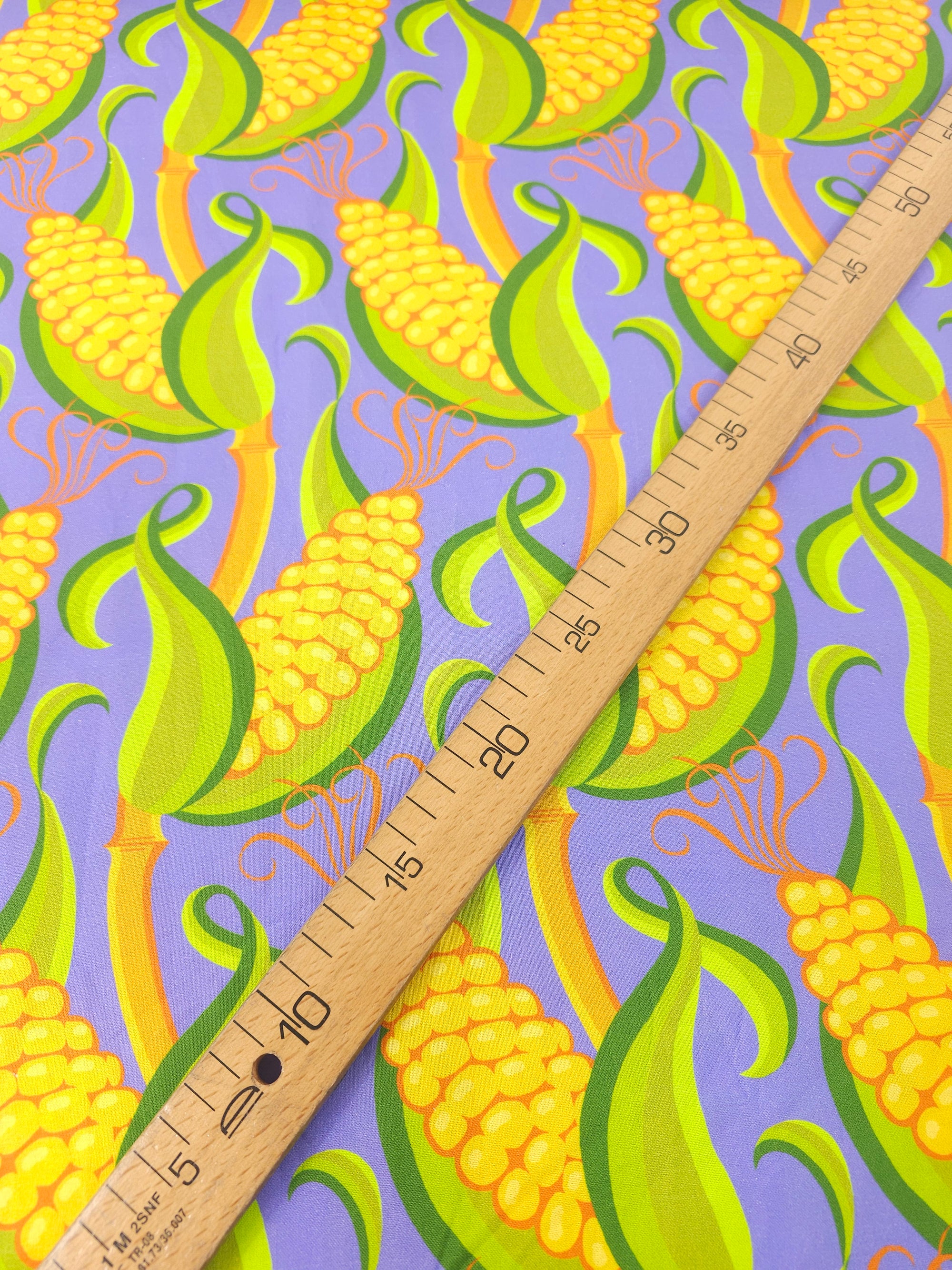 Purple Novelty Corn Patch 100% Cotton - Free Spirit