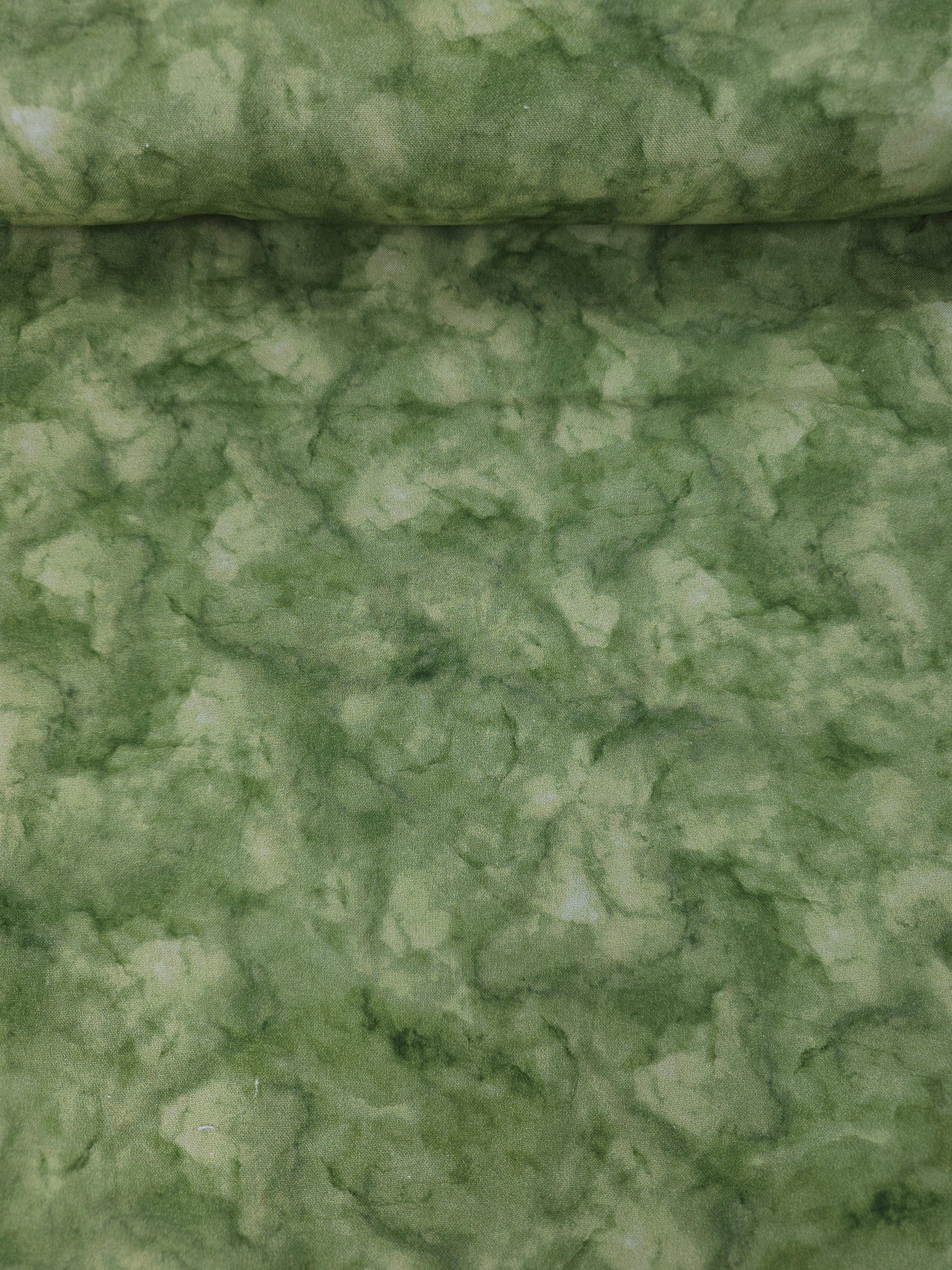 Green Marble Clouds 100% Cotton