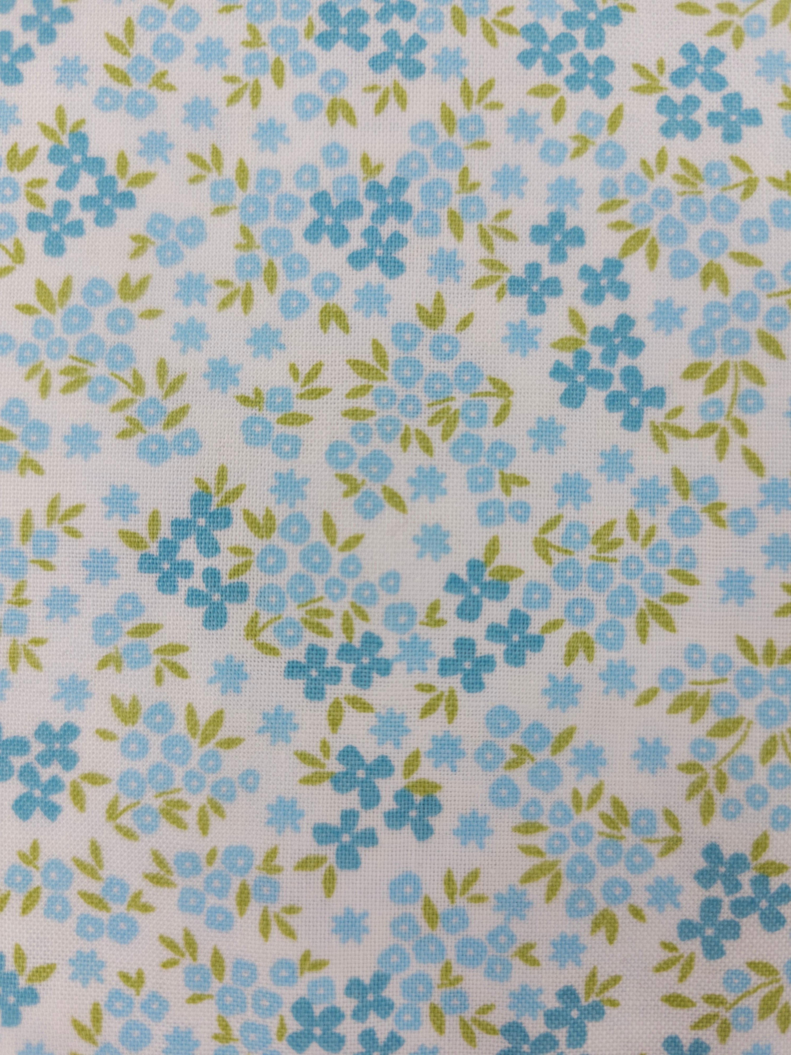 Light blue ditsy flower Cotton- 2.3m piece