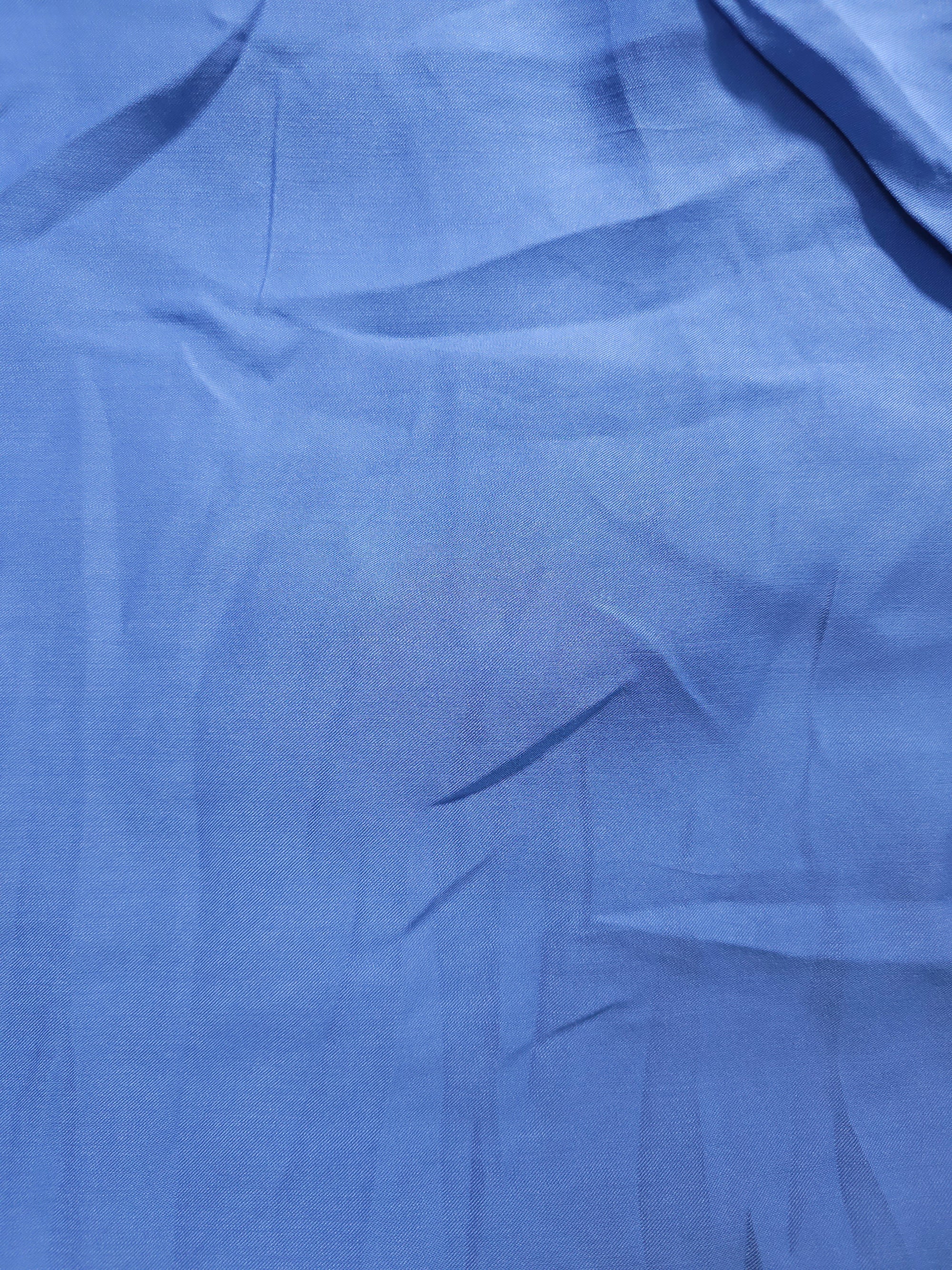 Blue Poly Satin - 1.4m Piece