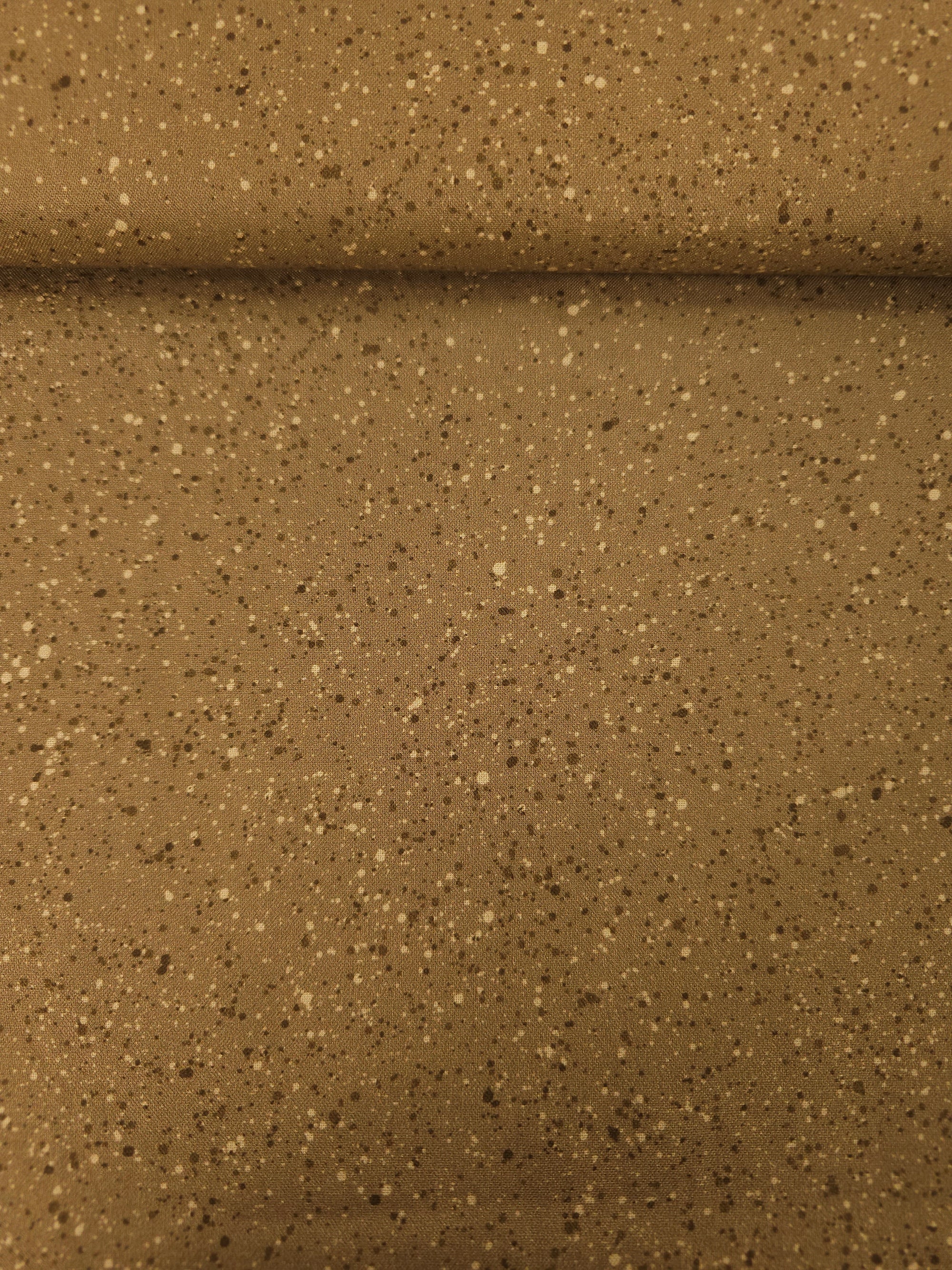 Muddy Brown Pebble Speckle 100% Cotton