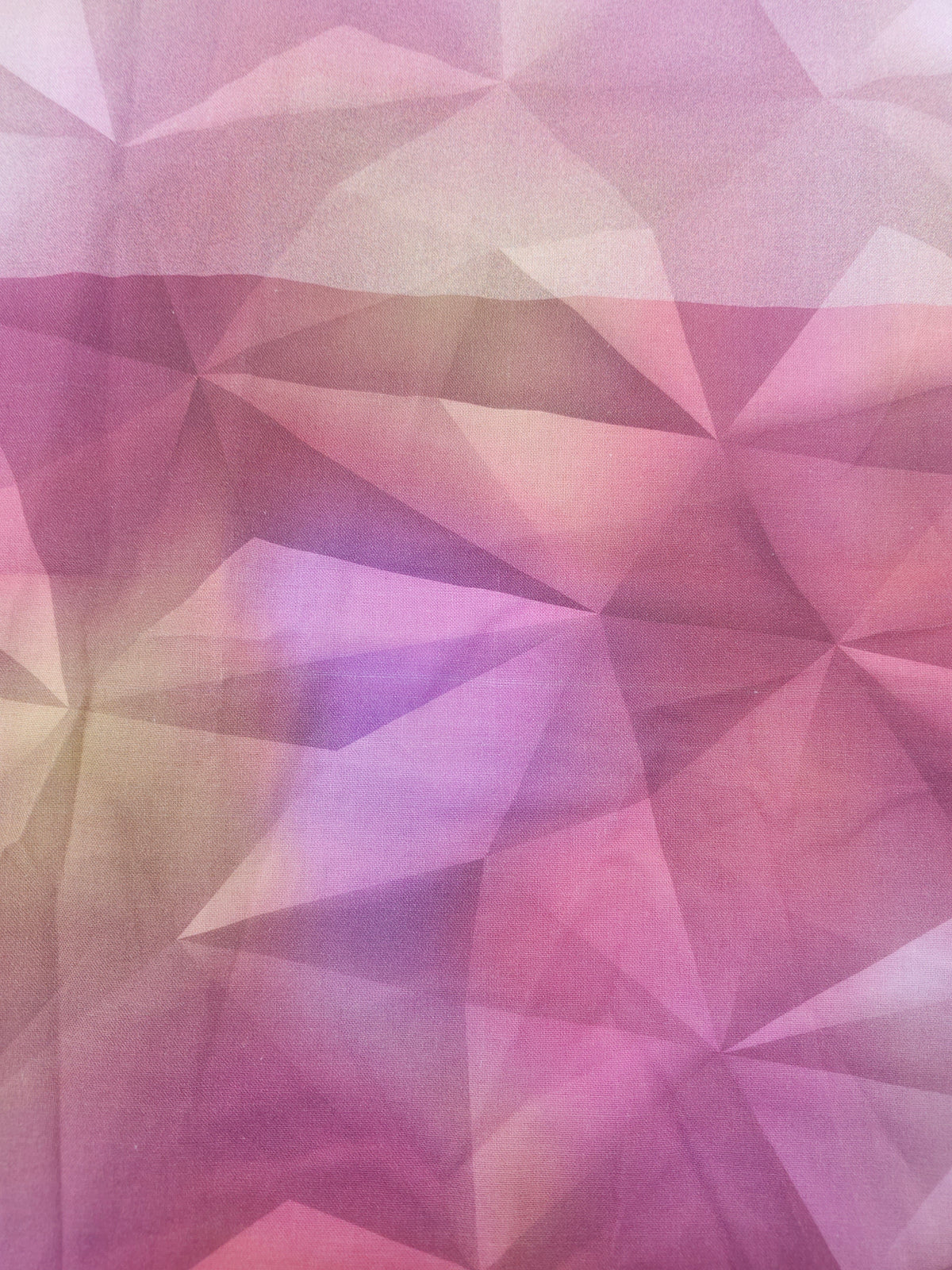 Pink geometric Cotton- 2m piece