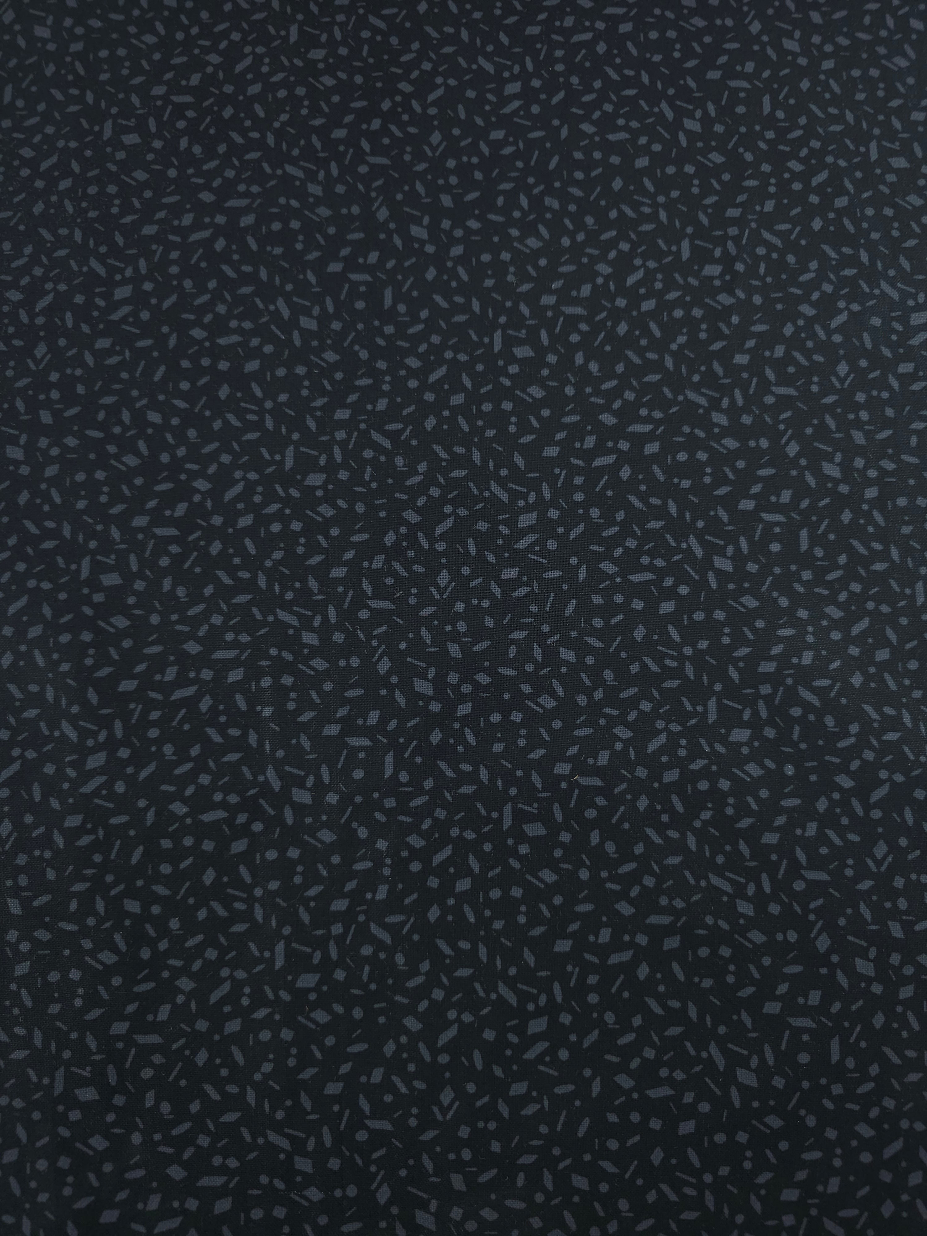 Black/Grey Confetti 100% Cotton