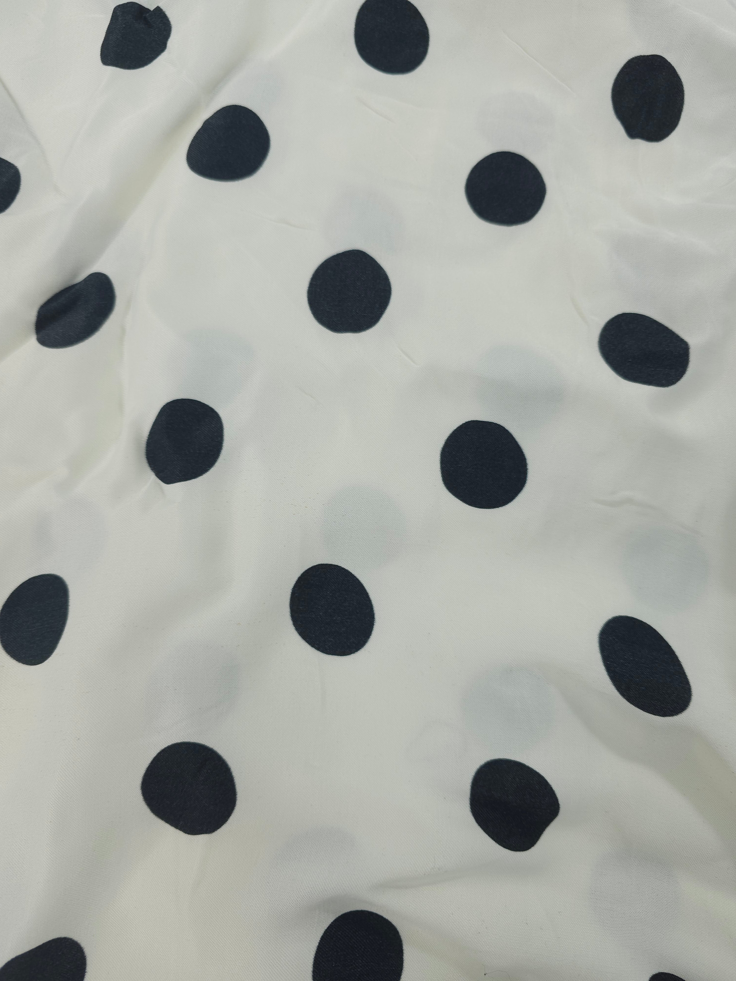 Polka Viscose sateen- 2m piece