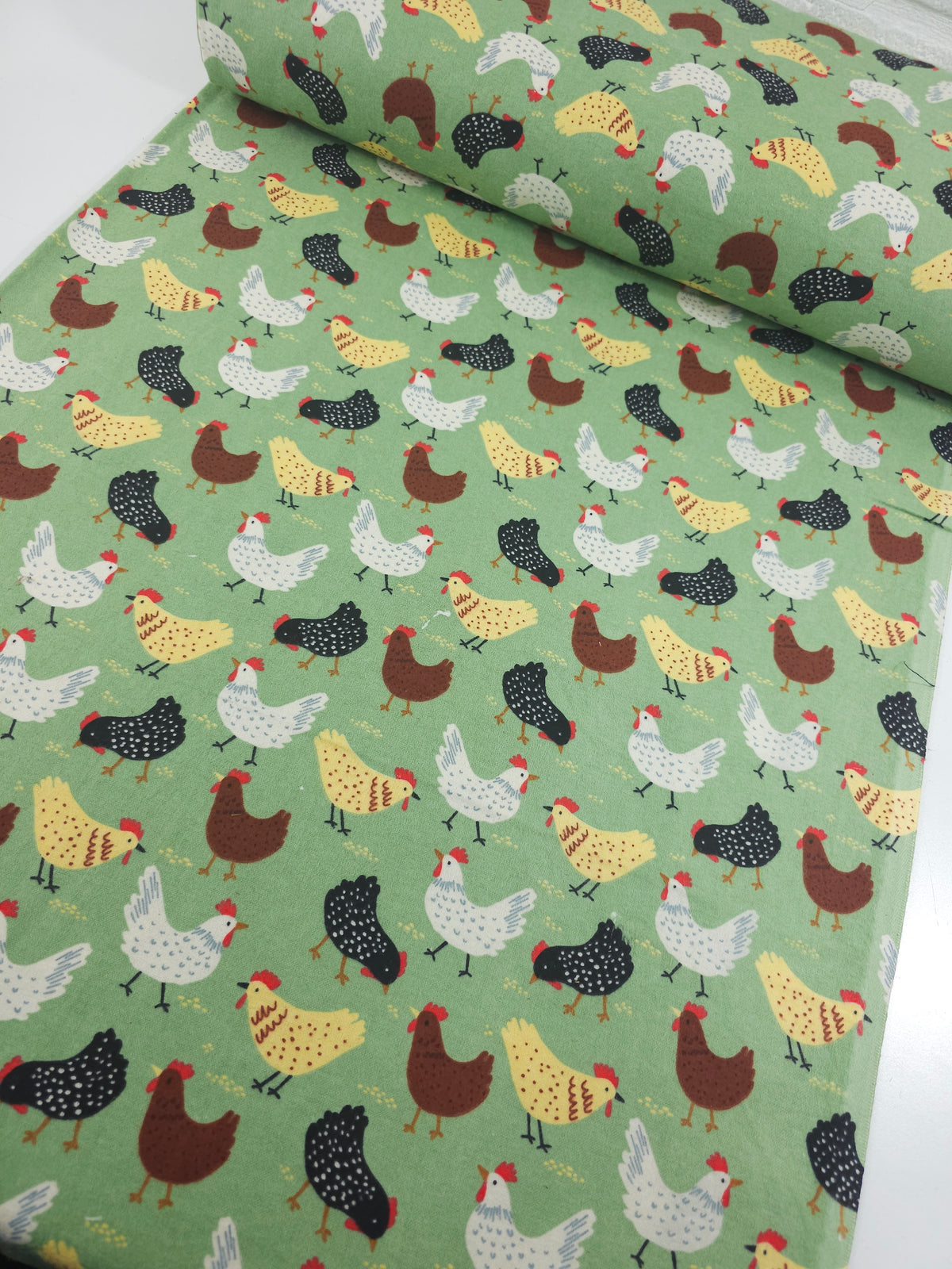 Rooster Field Lightweight Flannel Cotton