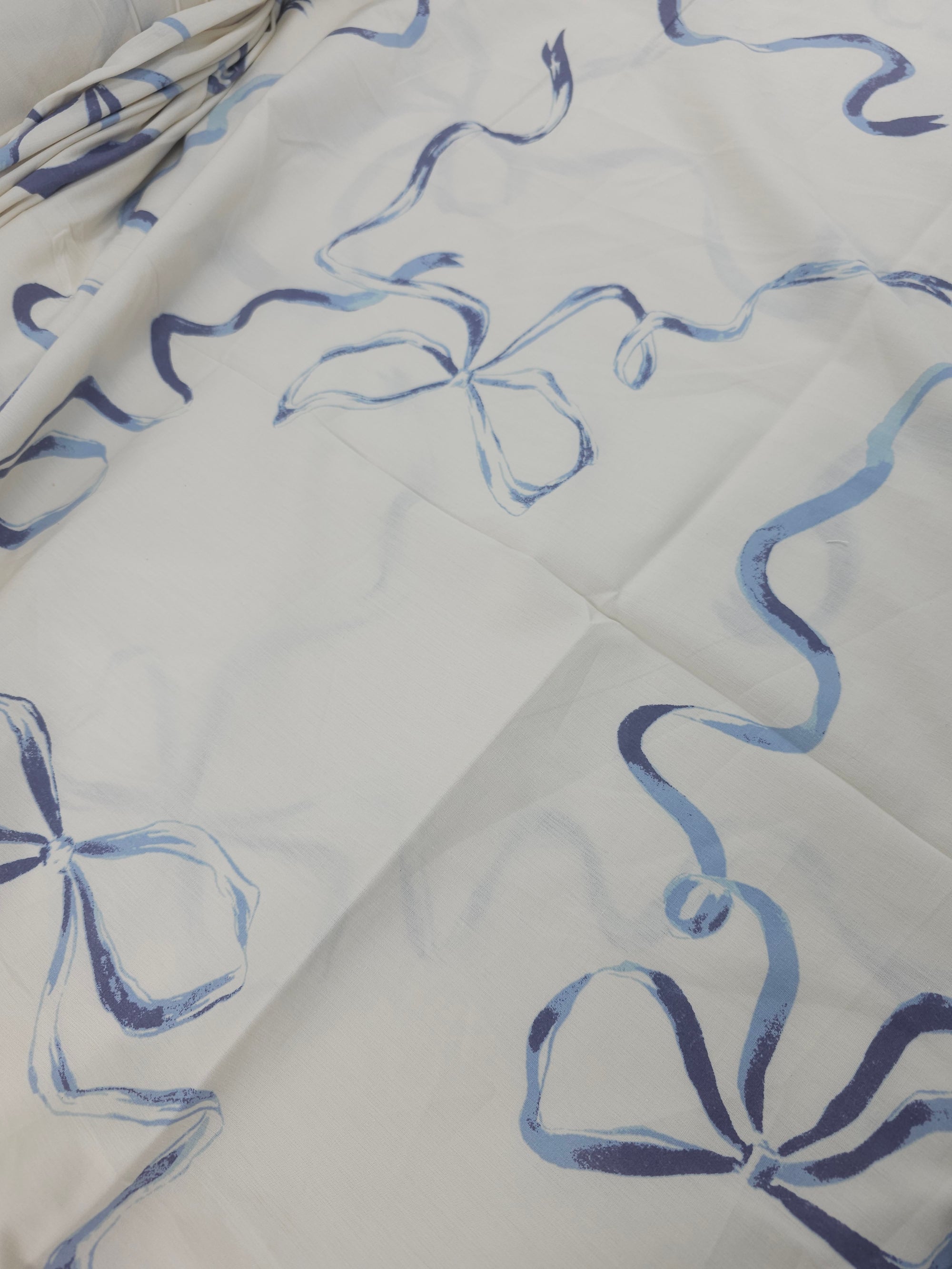 Blue Bow Streamer 100% Cotton 102” - Urban Outfitters *EXTRA WIDE*
