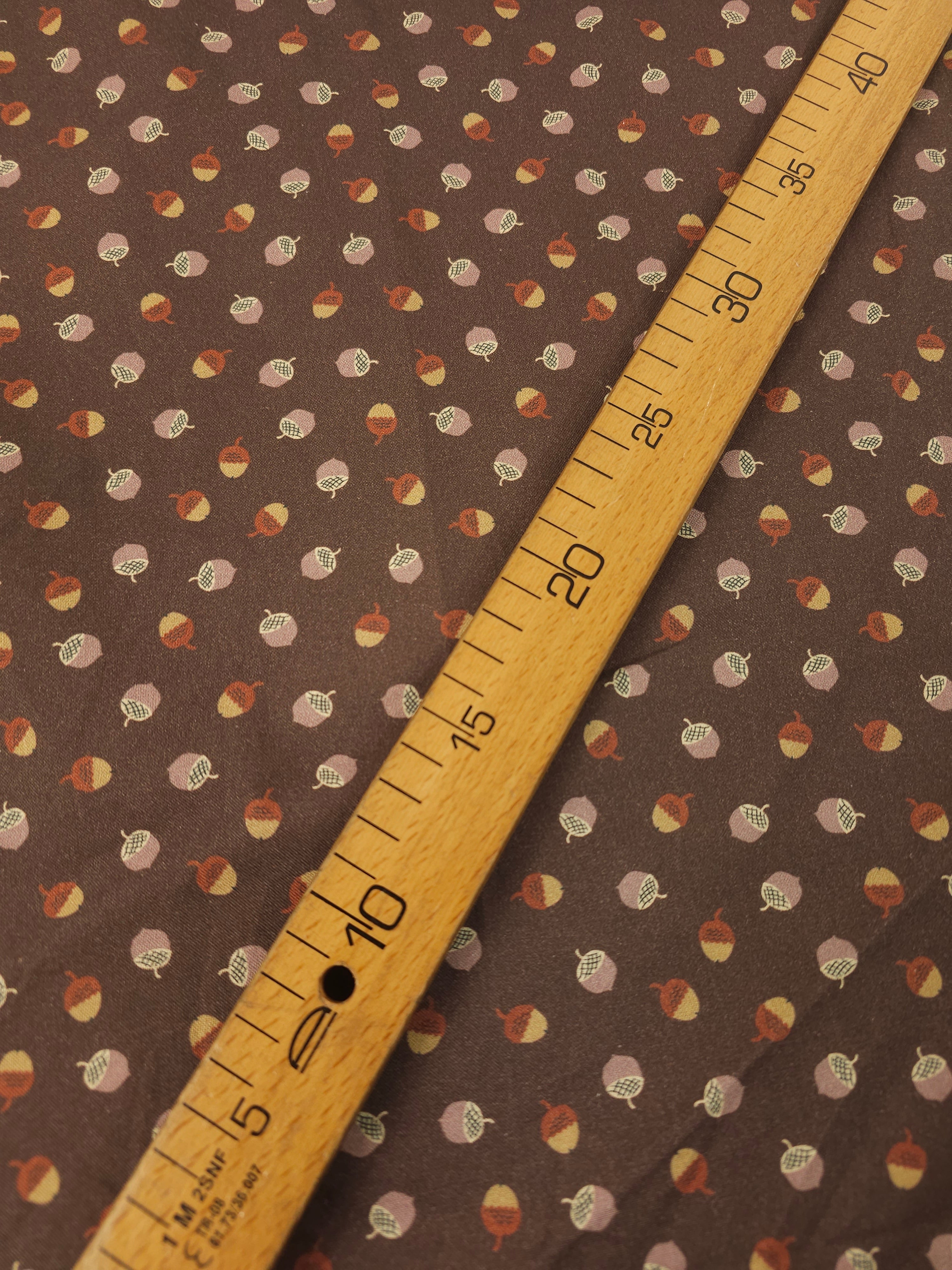 Brown Acorn Party 100% Cotton