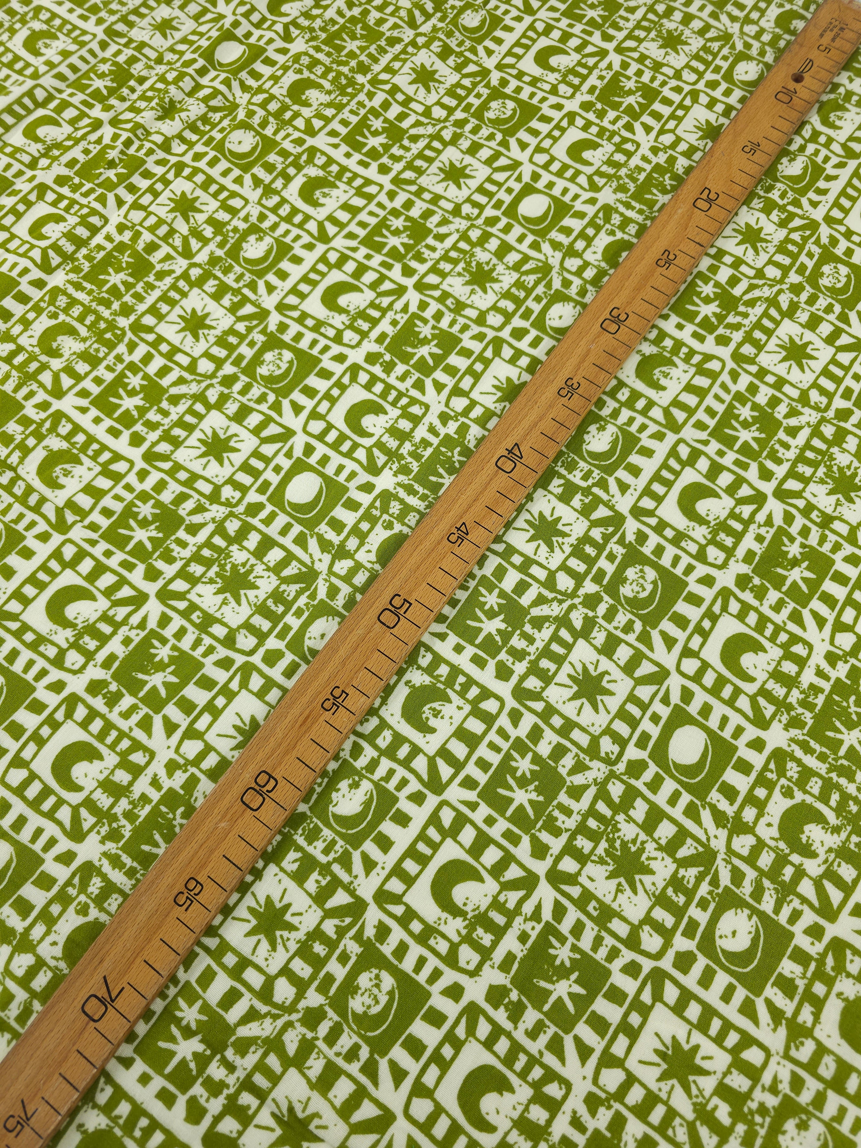 Olive Celestial Checkerboard Double Gauze *Lucy&Yak*