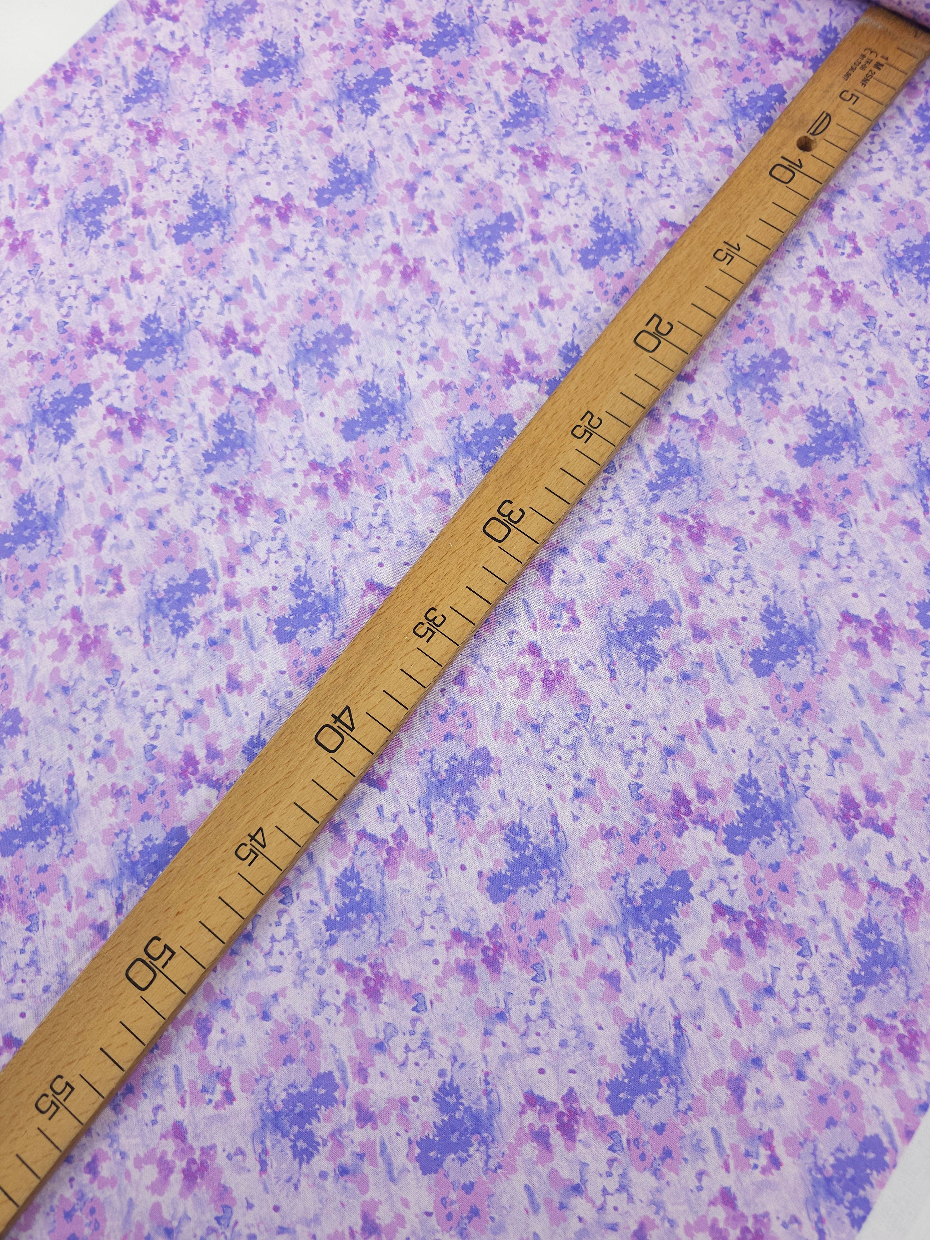 Lilac Floral Monet 100% Cotton