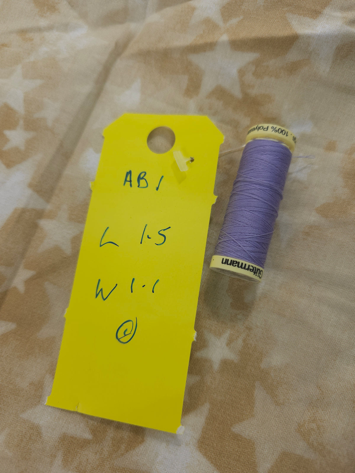 Golden star shadows Cotton- 1.5m piece