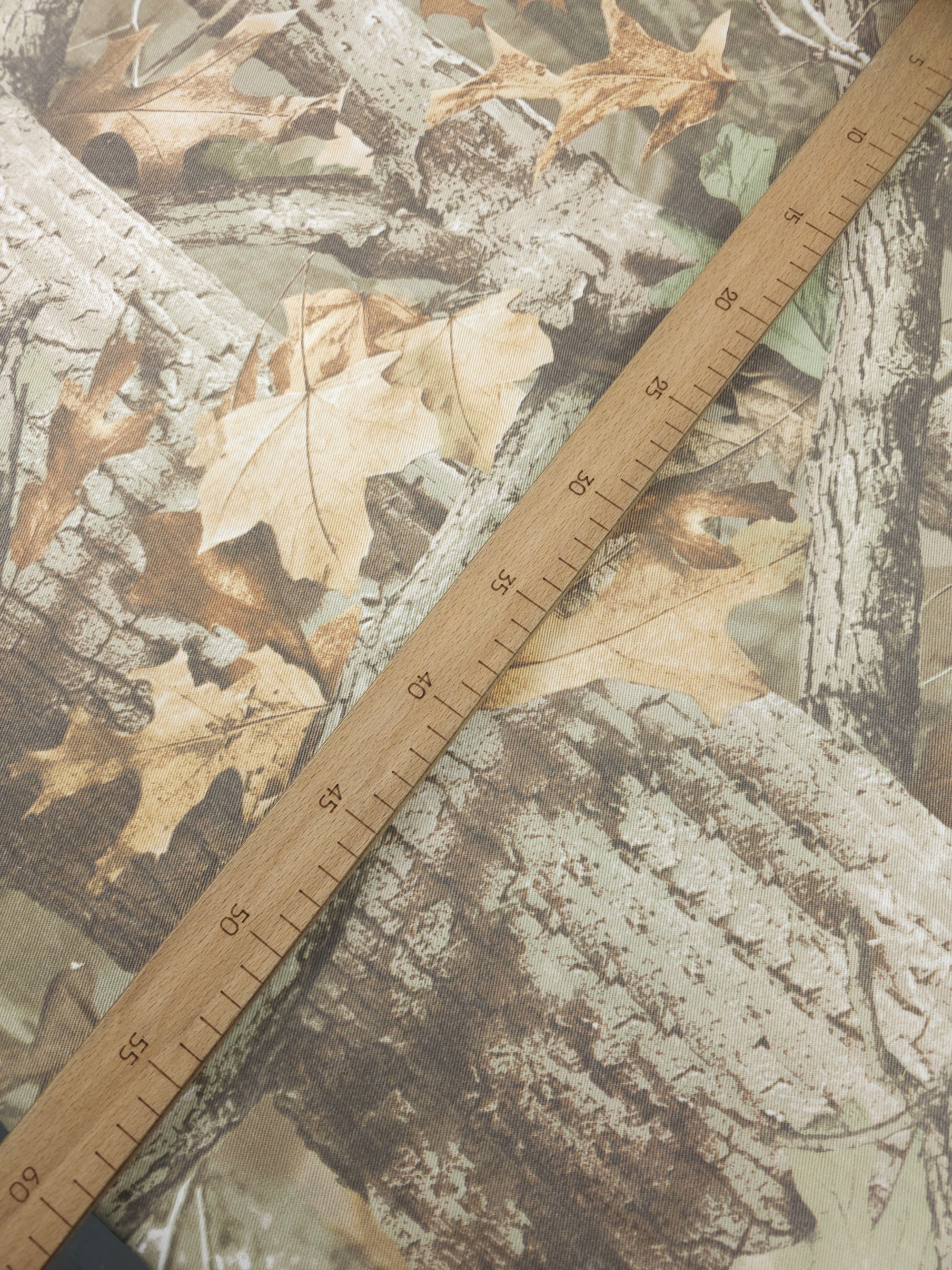 Washed Leaf Branches Canvas Cotton