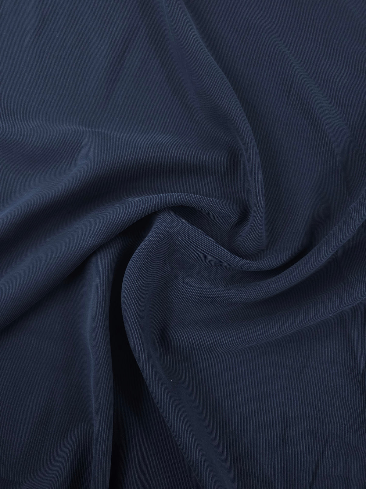 Midnight Navy Sandwashed Tencel Twill