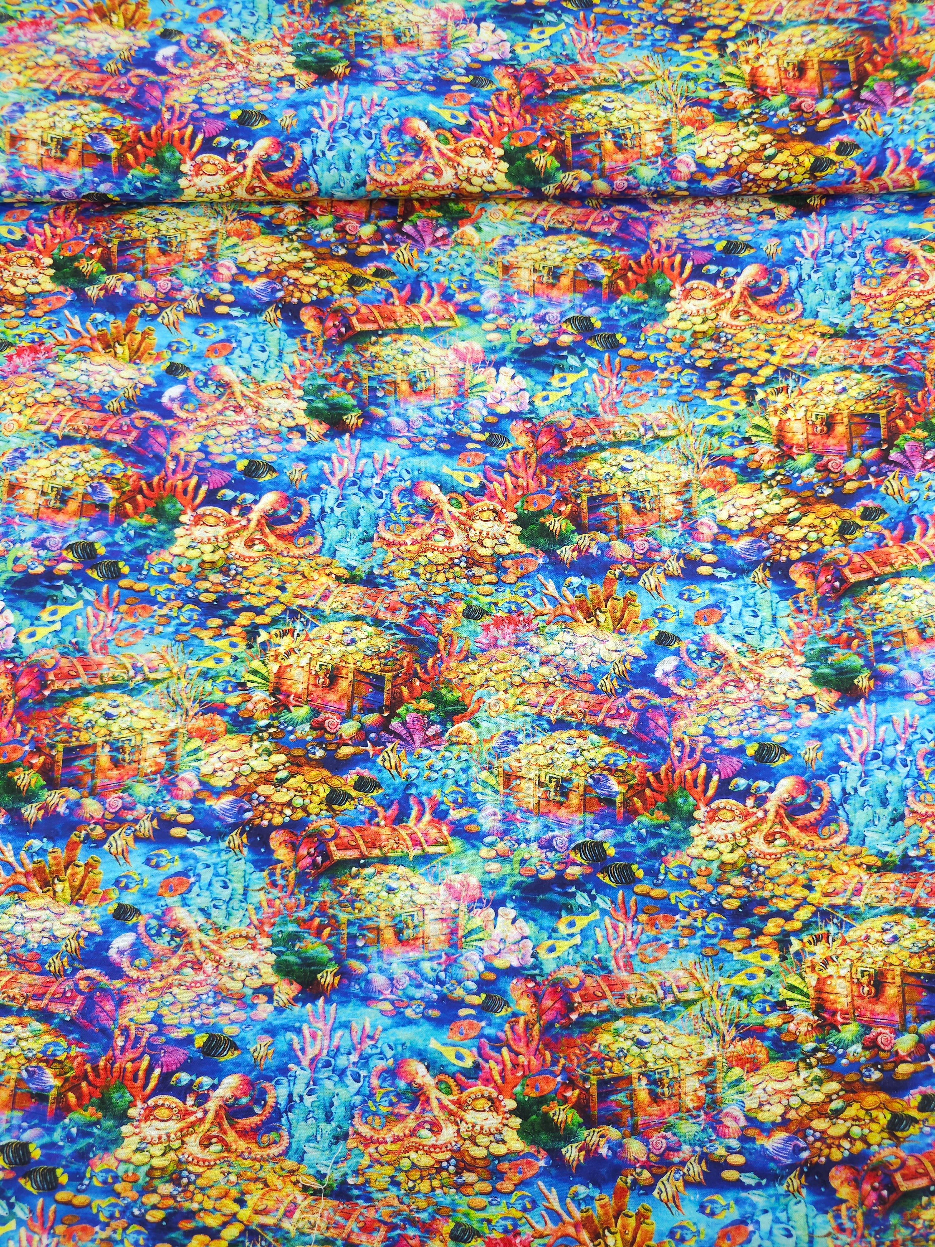 Underwater Treasure 100% Cotton