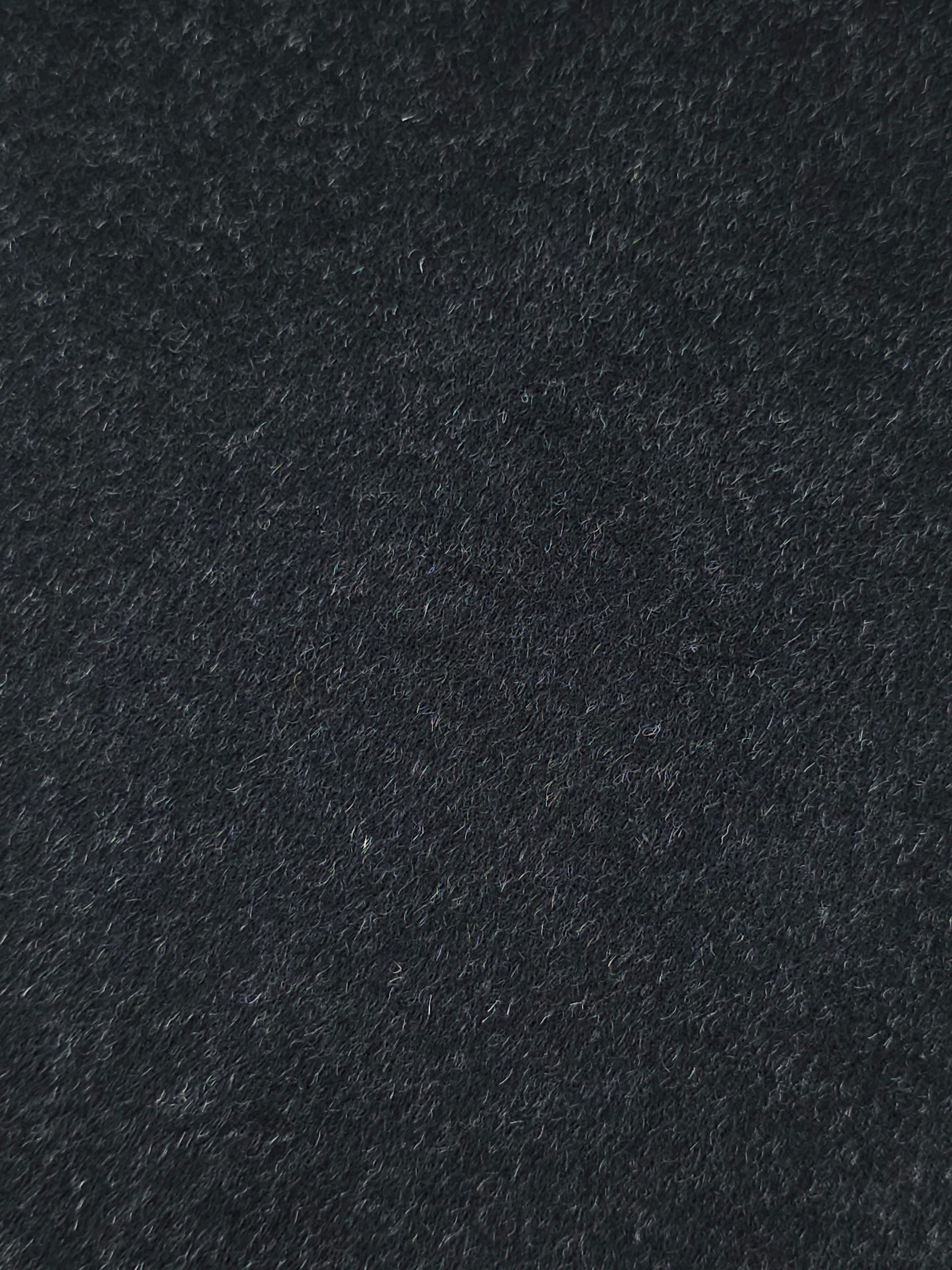 Charcoal Black Brushed Cashmere 100% Wool *ABRAHAM MOON*