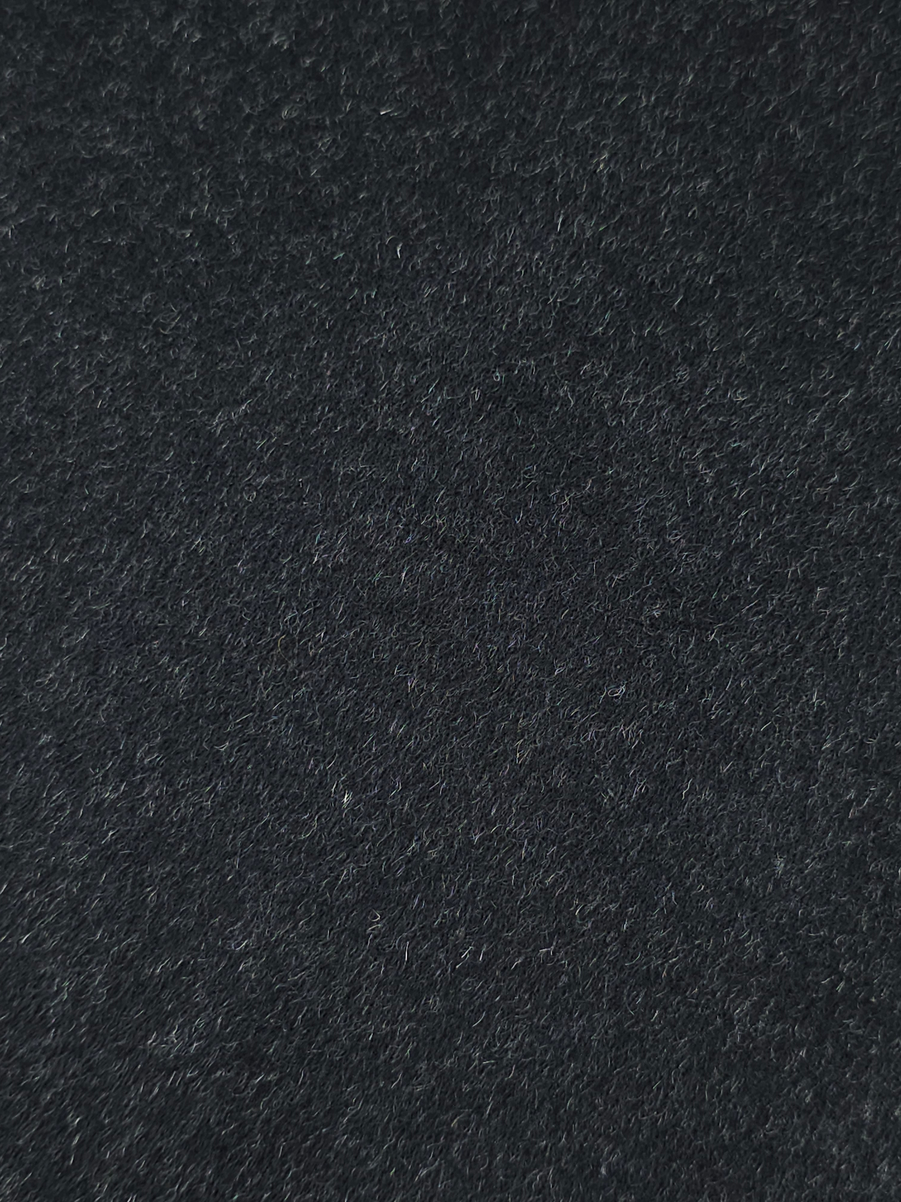 Charcoal Black Brushed Cashmere 100% Wool *ABRAHAM MOON*