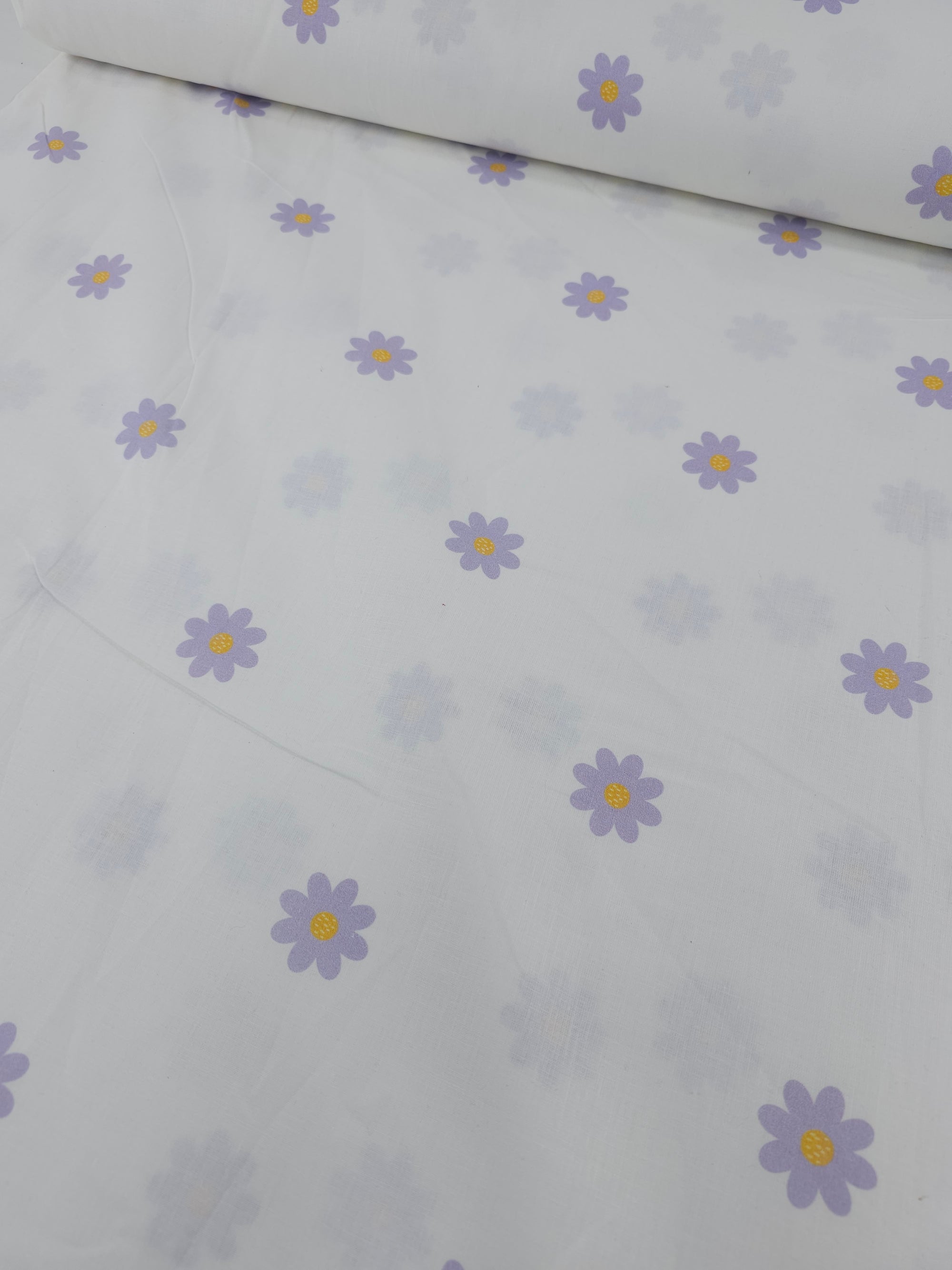 Lilac Daisy 100% Cotton 104” *EXTRA WIDE*
