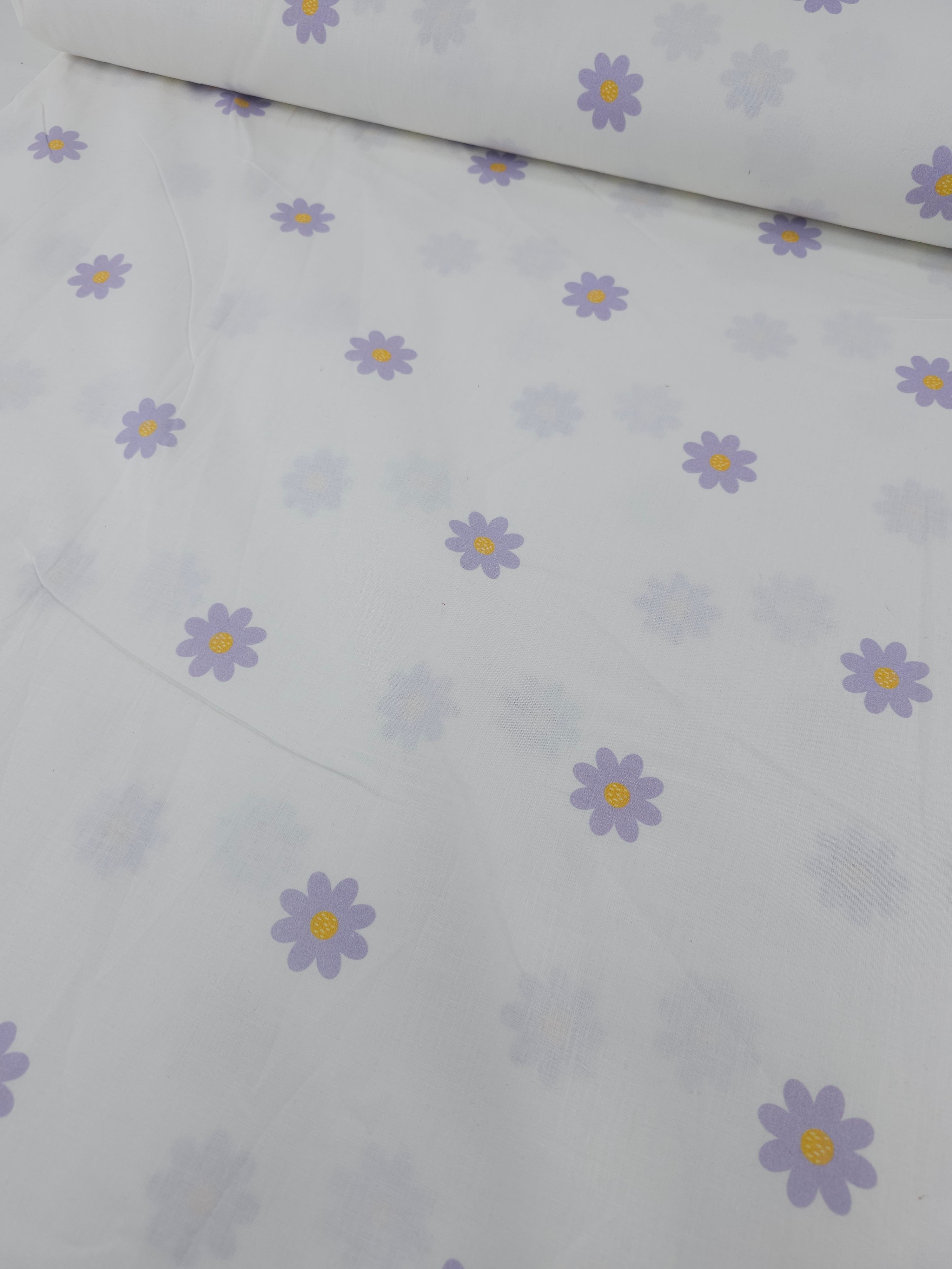 Lilac Daisy 100% Cotton 104” *EXTRA WIDE*